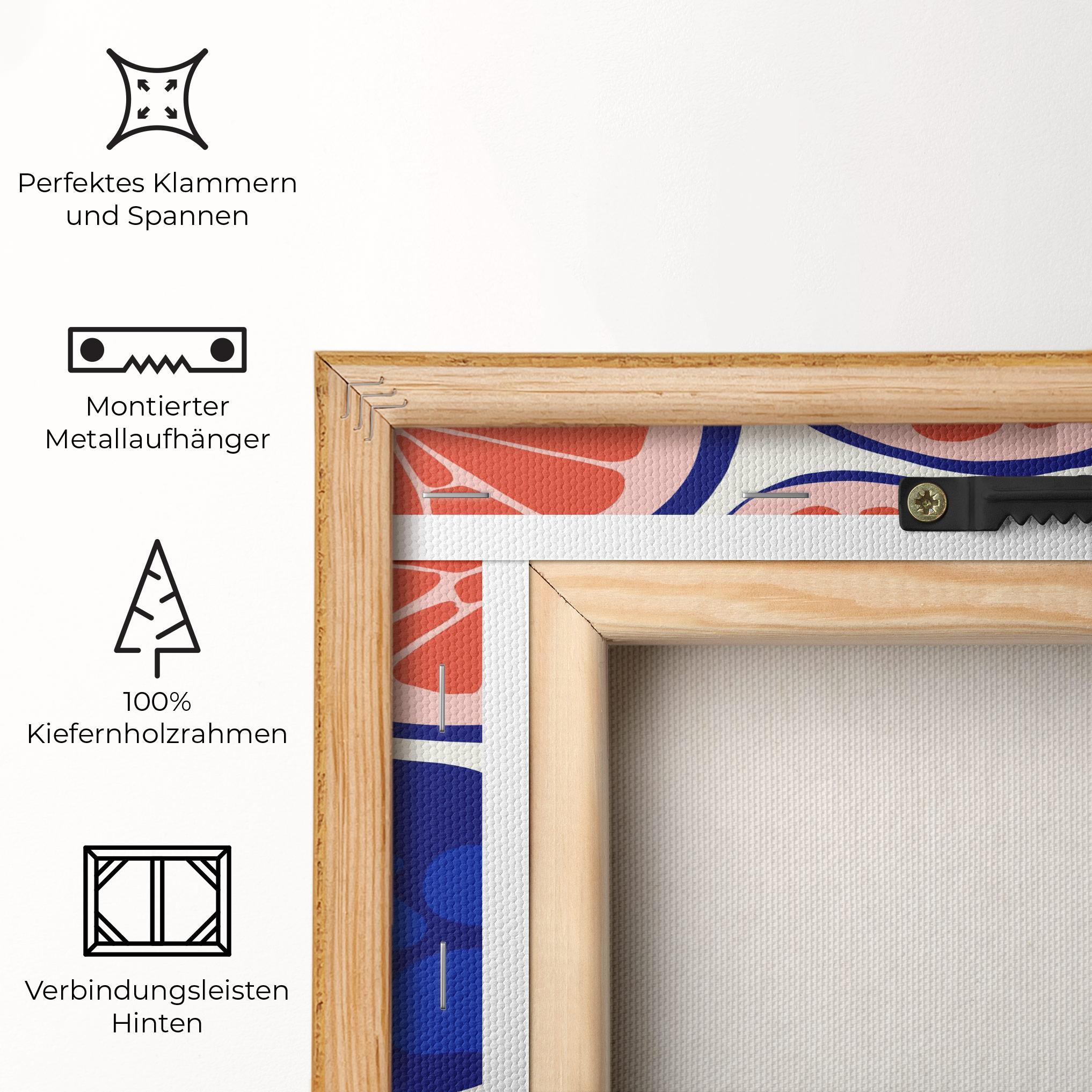 Leinwandbild Blue Pink Fruit mockup 5