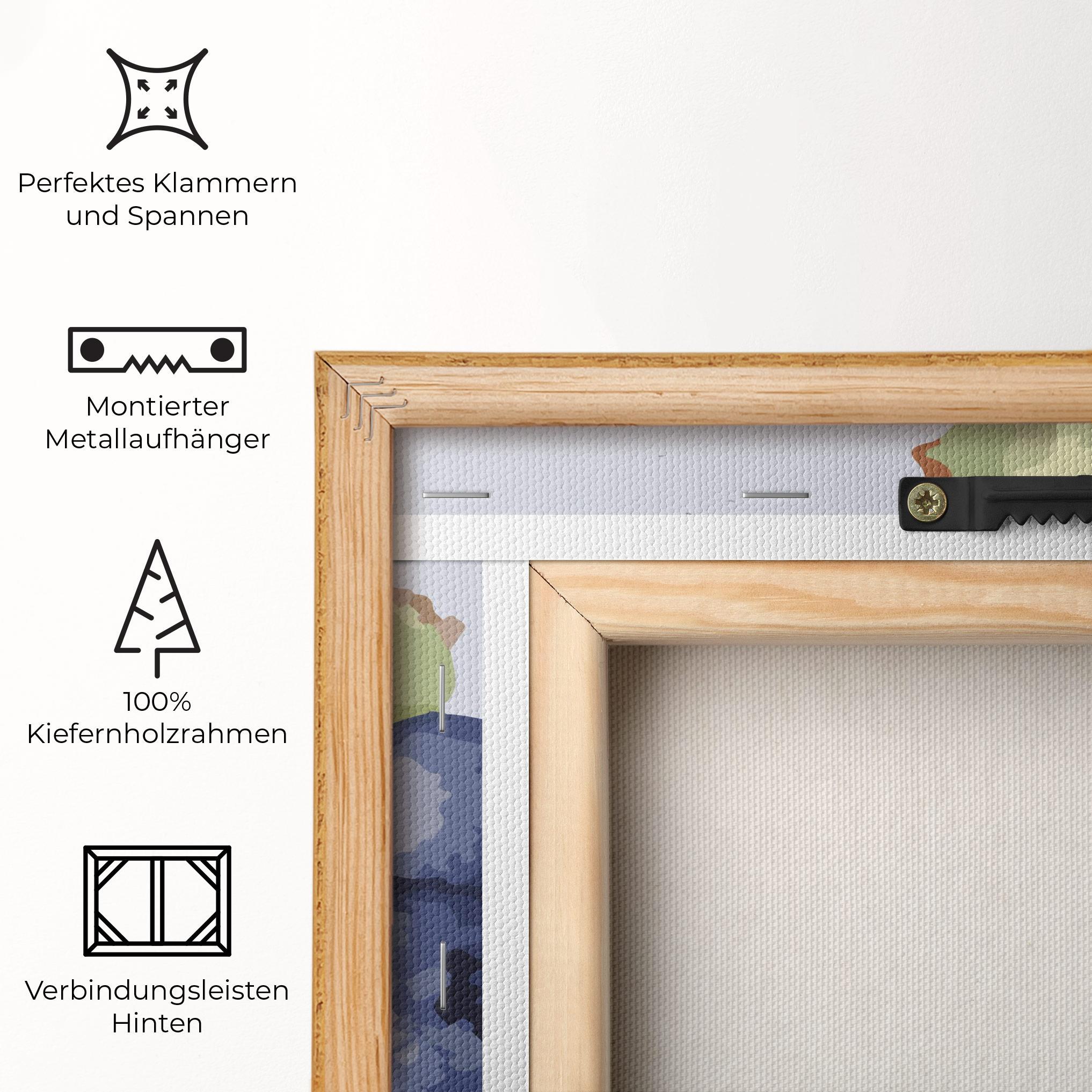 Leinwandbild Blueberries Art mockup 5