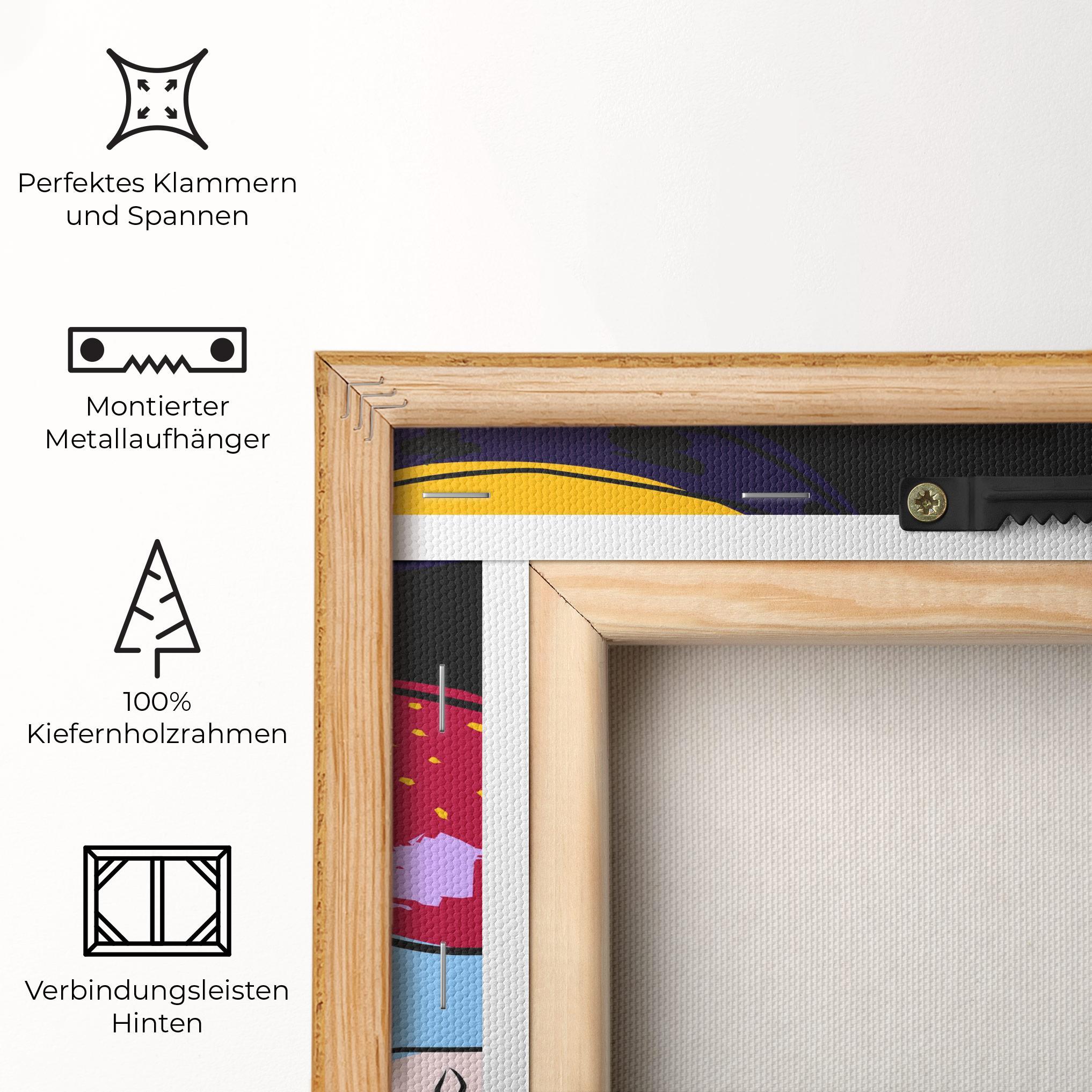 Leinwandbild Colorful Fruits mockup 5