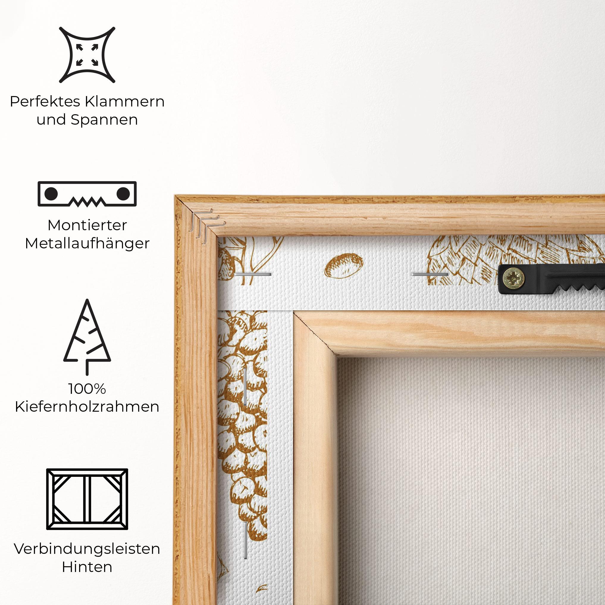 Leinwandbild Floating Fruits mockup 5