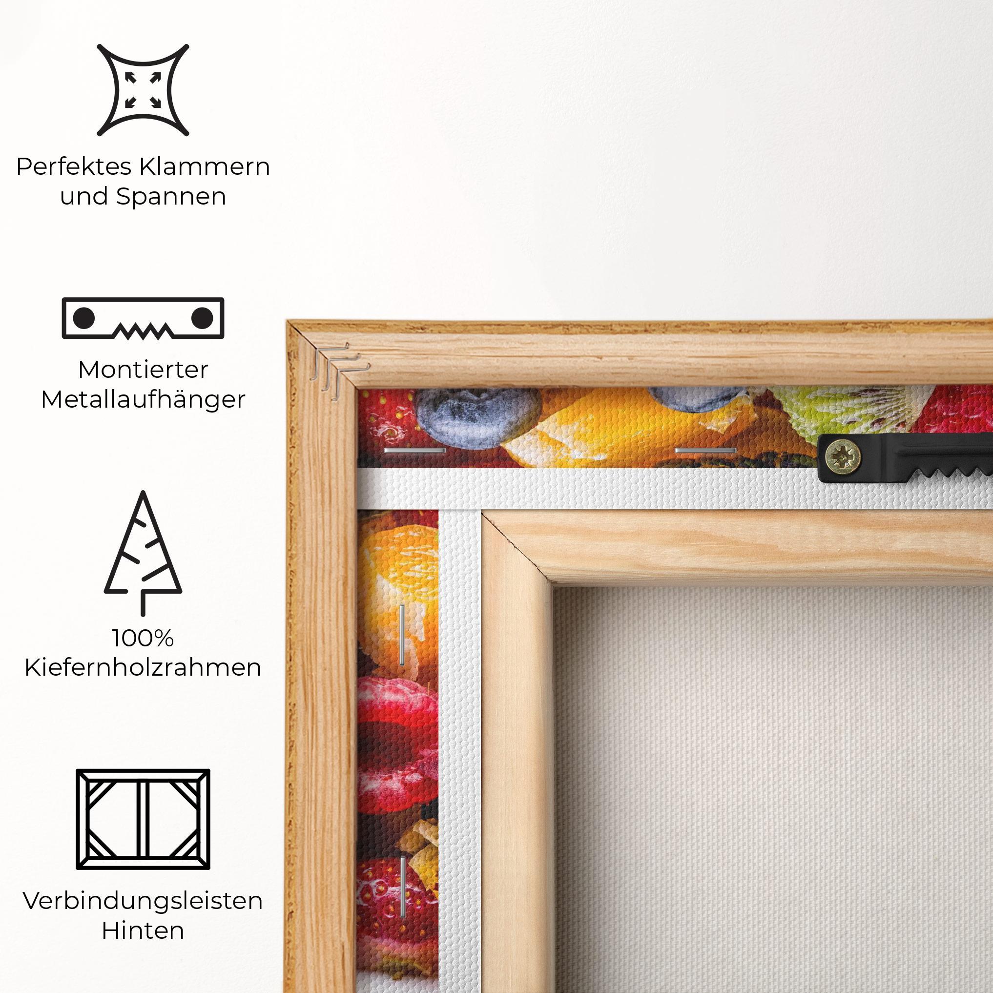 Leinwandbild Fresh Fruit Salad mockup 5