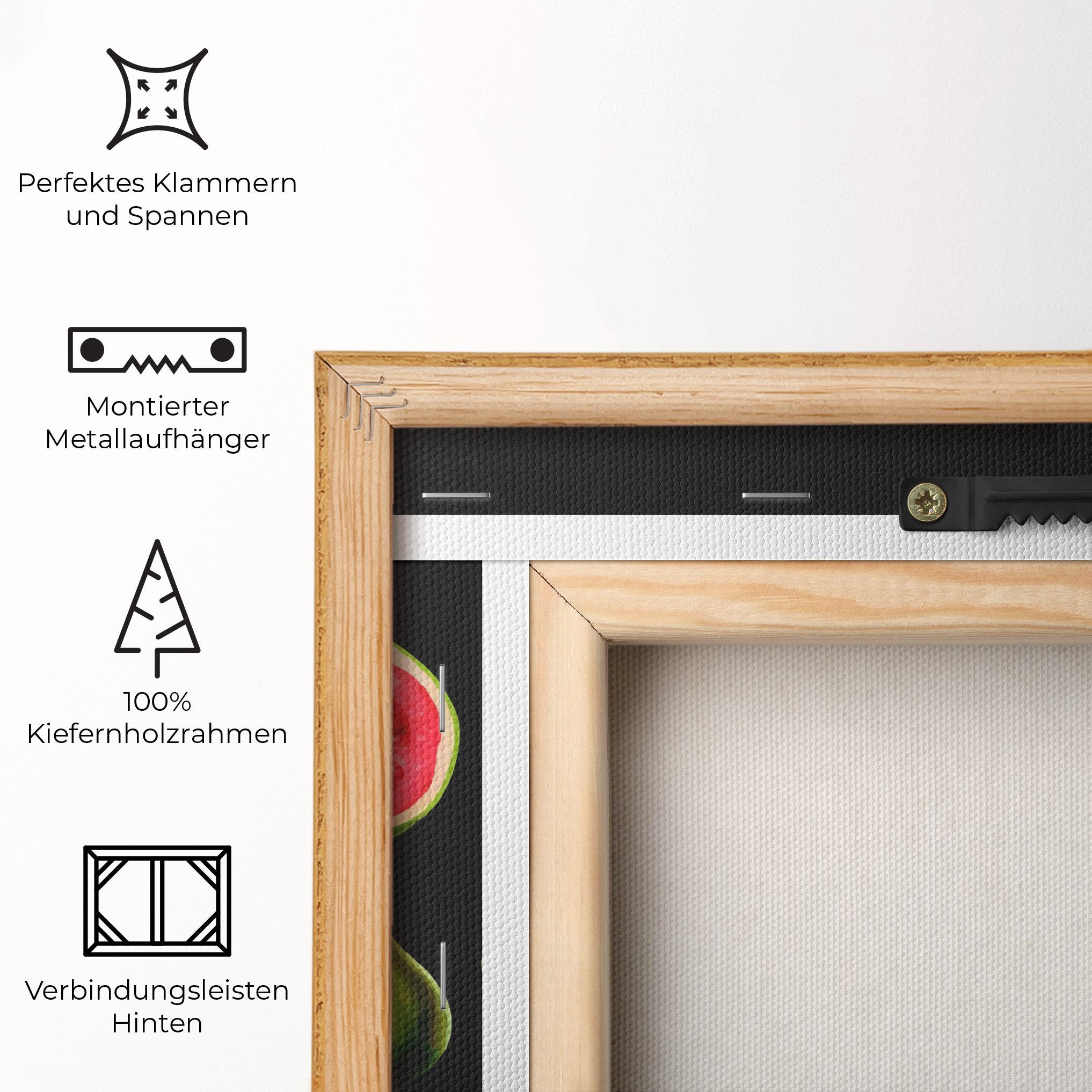 Leinwandbild Green Fruit mockup 5