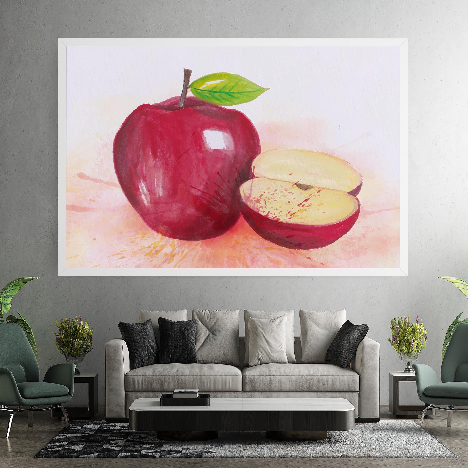 Leinwandbild Apple Art mockup 7