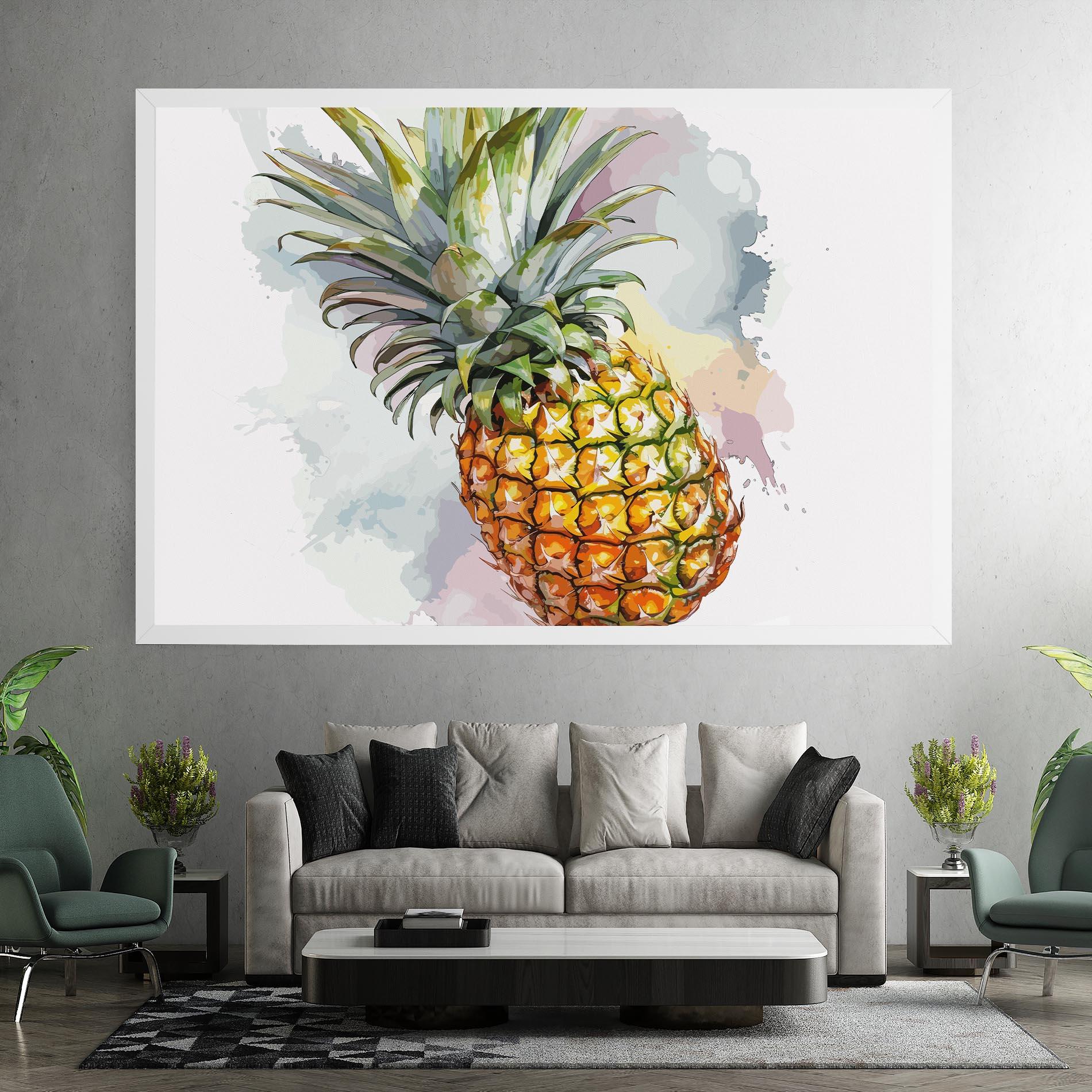 Leinwandbild Artistic Pineapple mockup 7