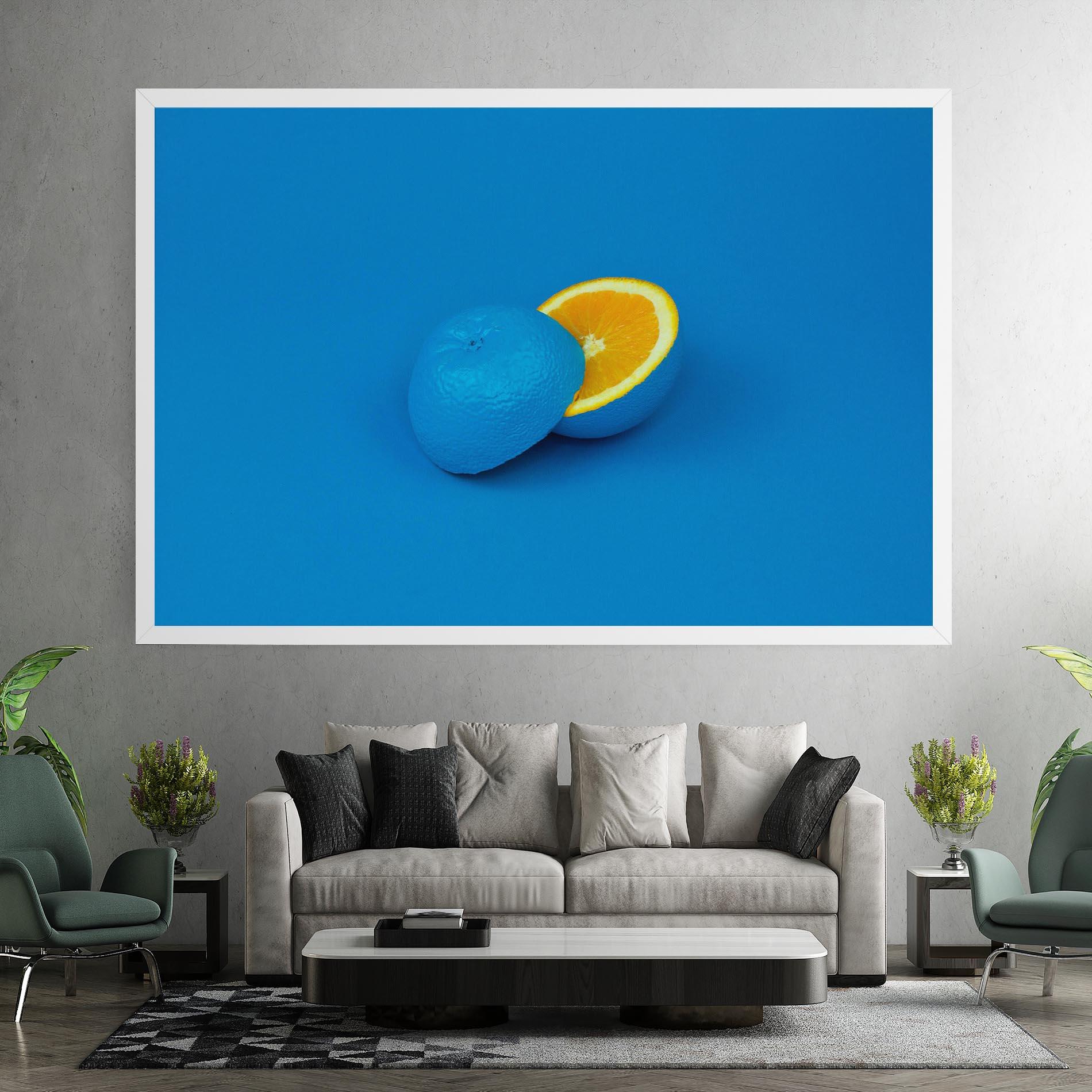 Leinwandbild Blue Orange mockup 7