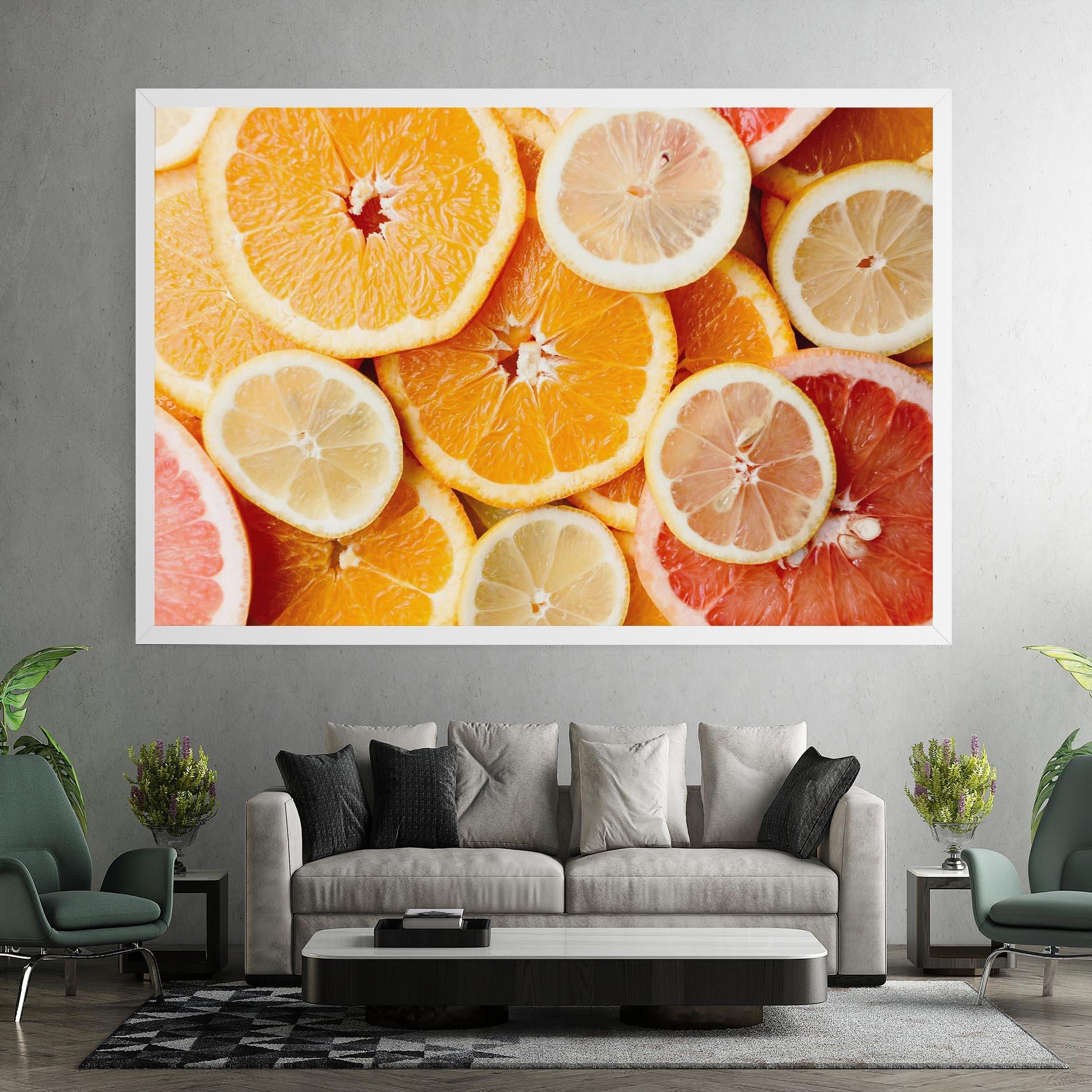 Leinwandbild Citrus Fruits mockup 7