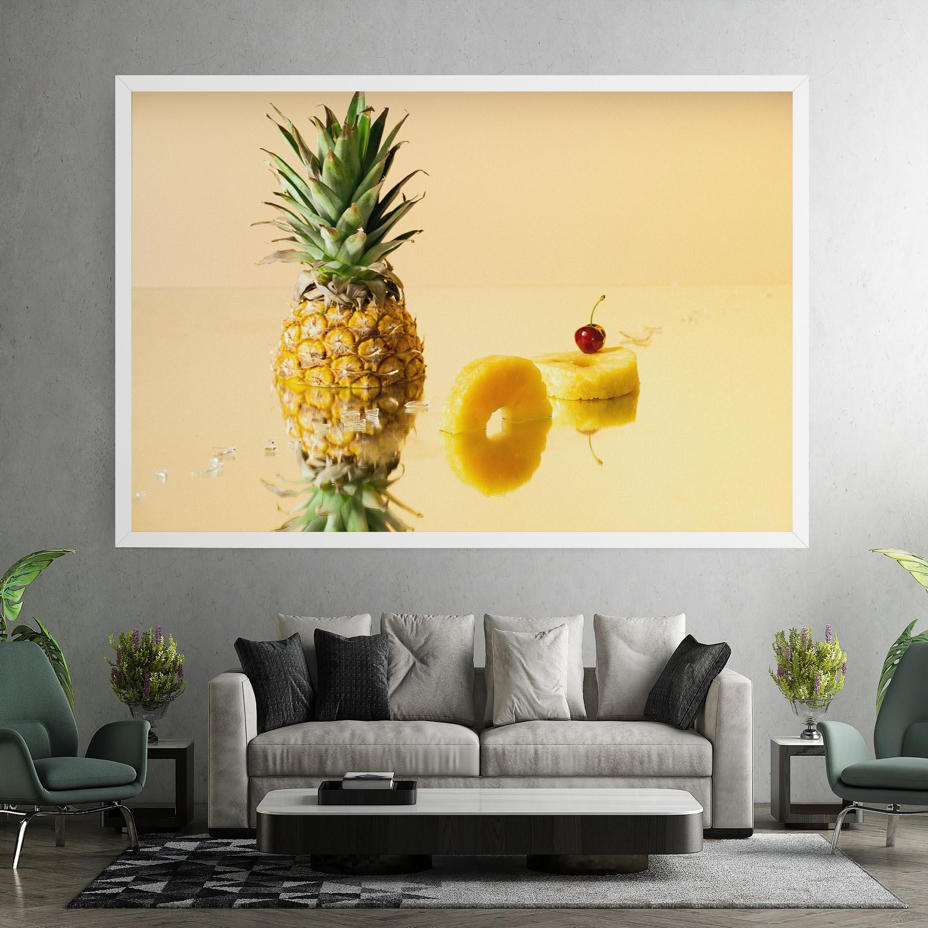 Leinwandbild Cut Pineapple mockup 7