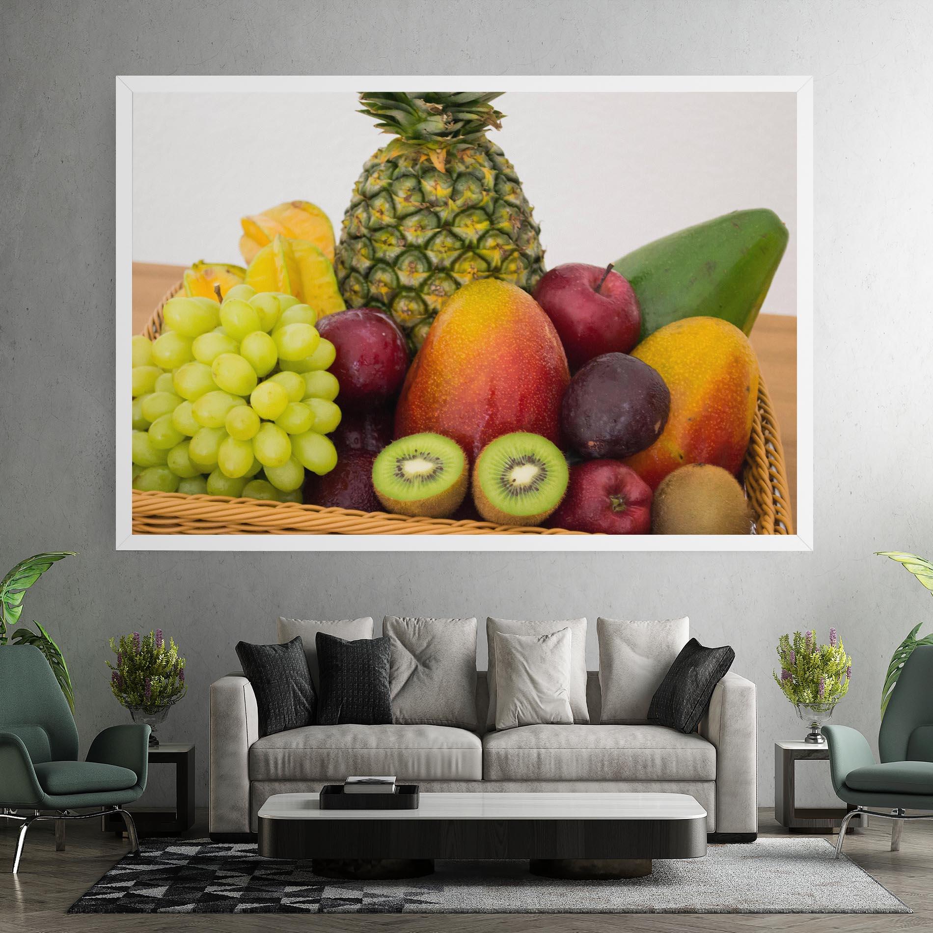 Leinwandbild Fruit Basket mockup 7