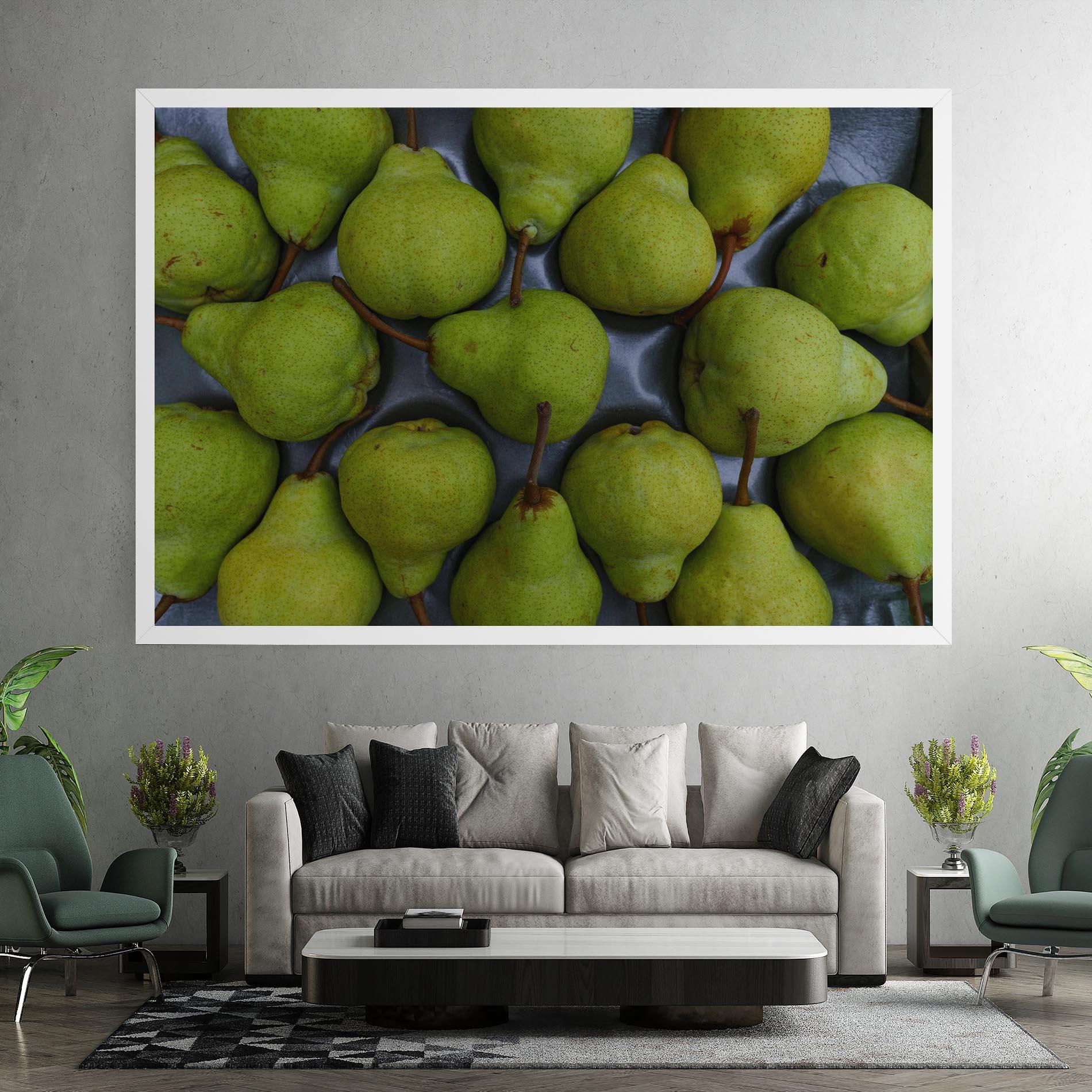 Leinwandbild Green Pear mockup 7