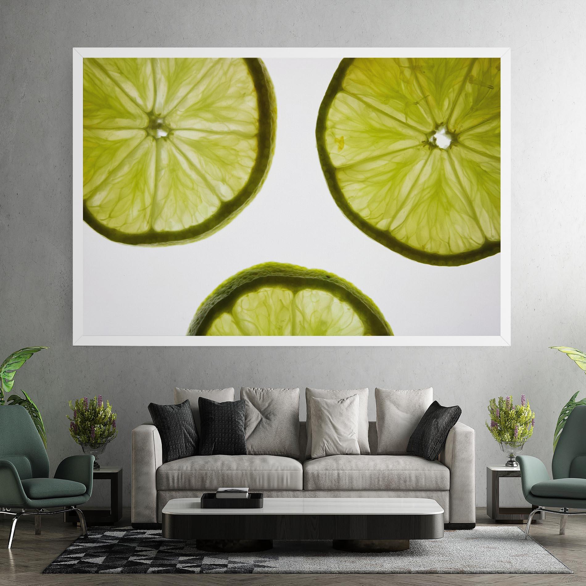Leinwandbild Lime Slice mockup 7