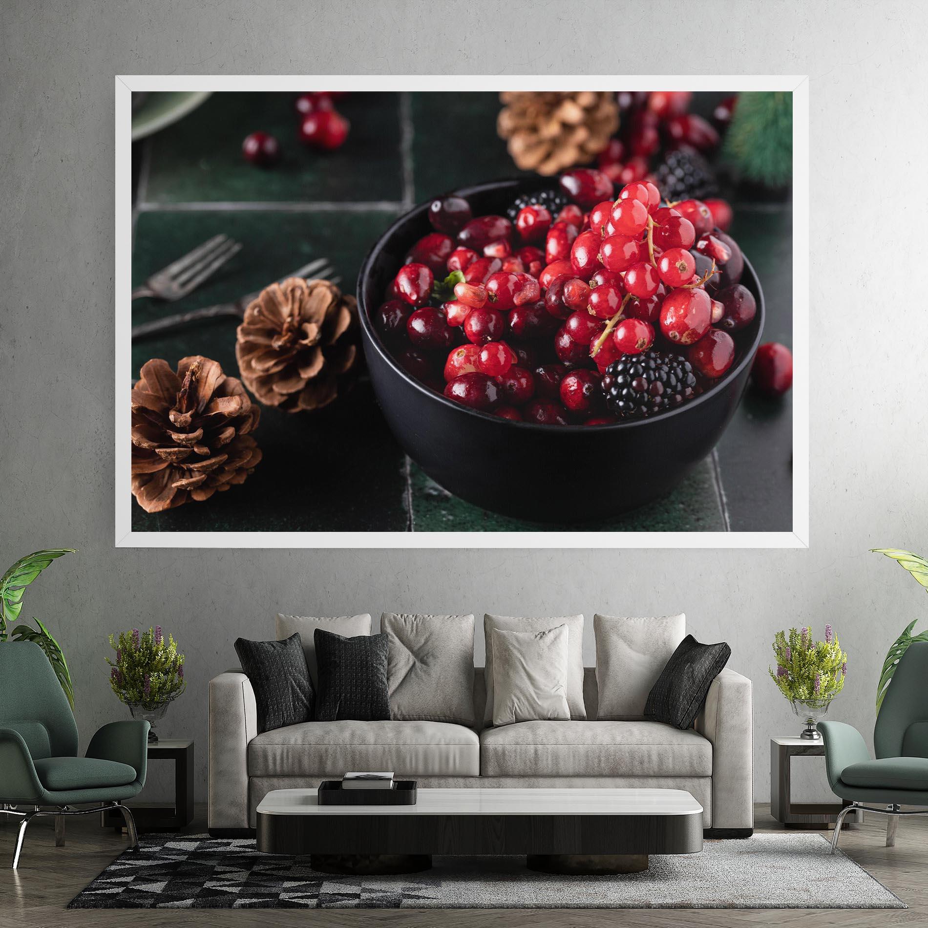 Leinwandbild Red Berries mockup 7