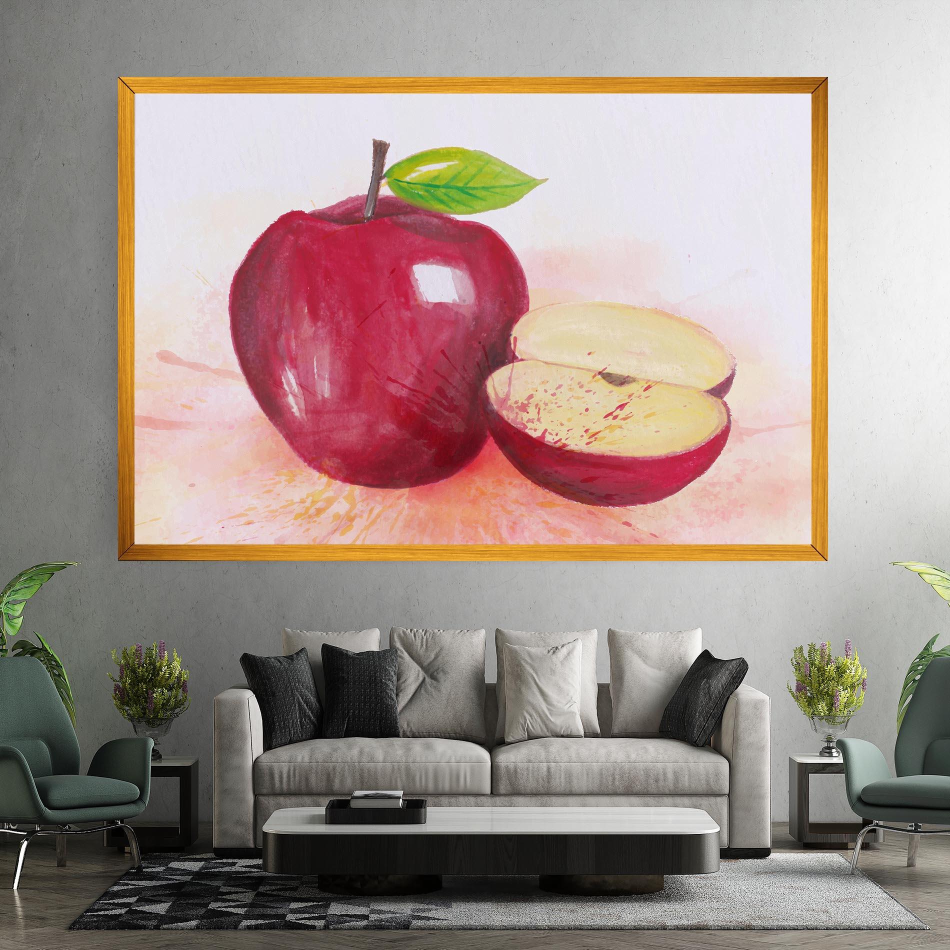 Leinwandbild Apple Art mockup 7