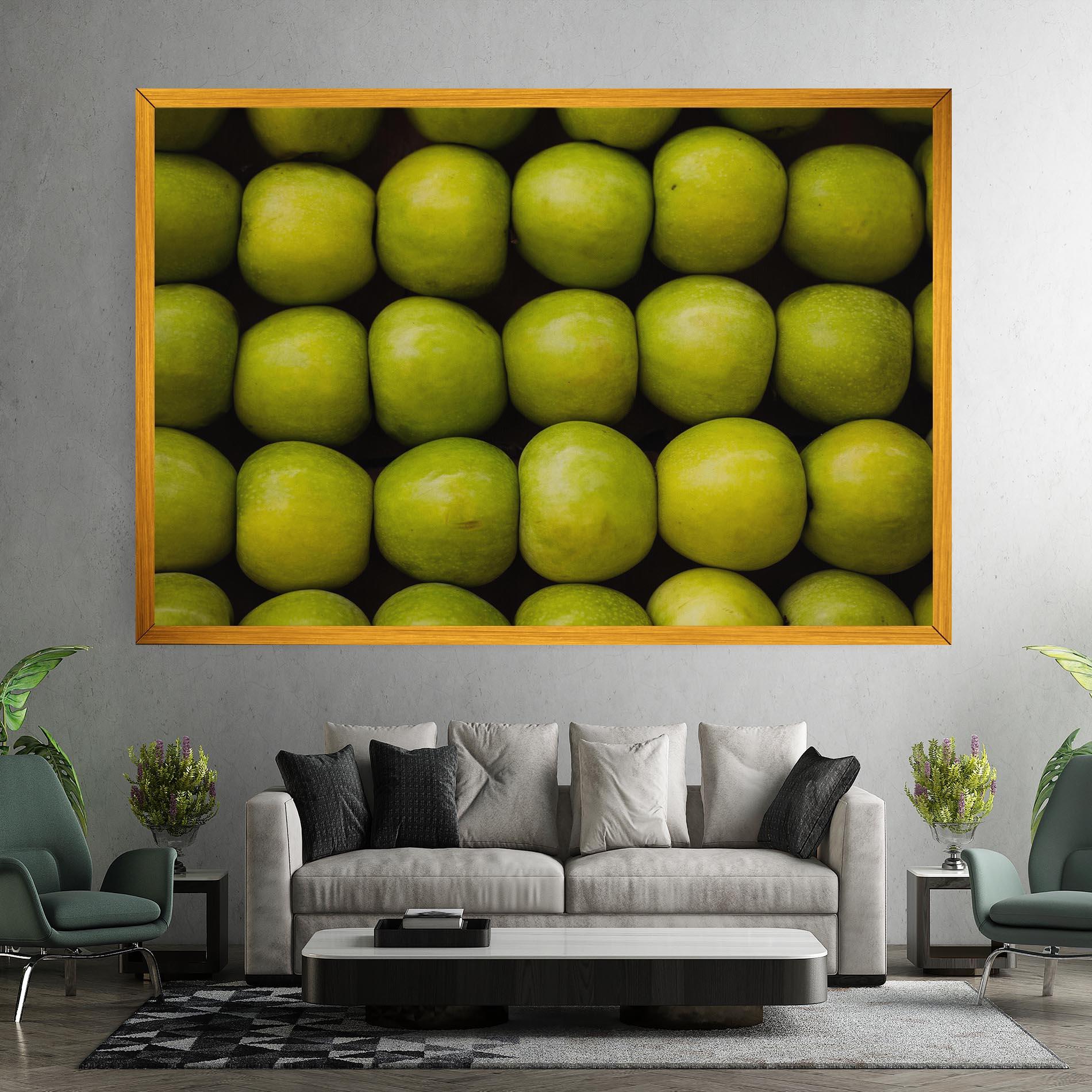 Leinwandbild Apple Wall mockup 7