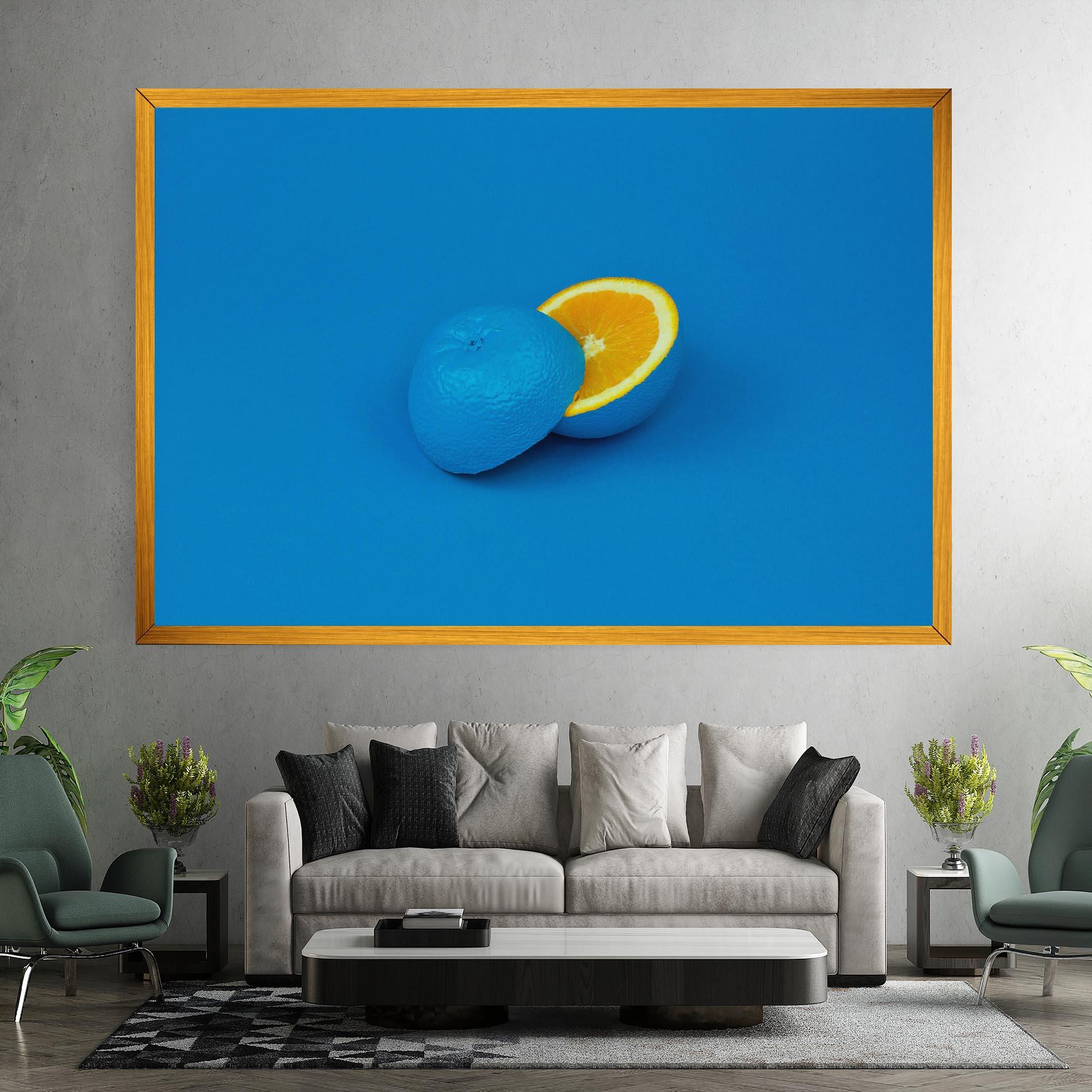 Leinwandbild Blue Orange mockup 7
