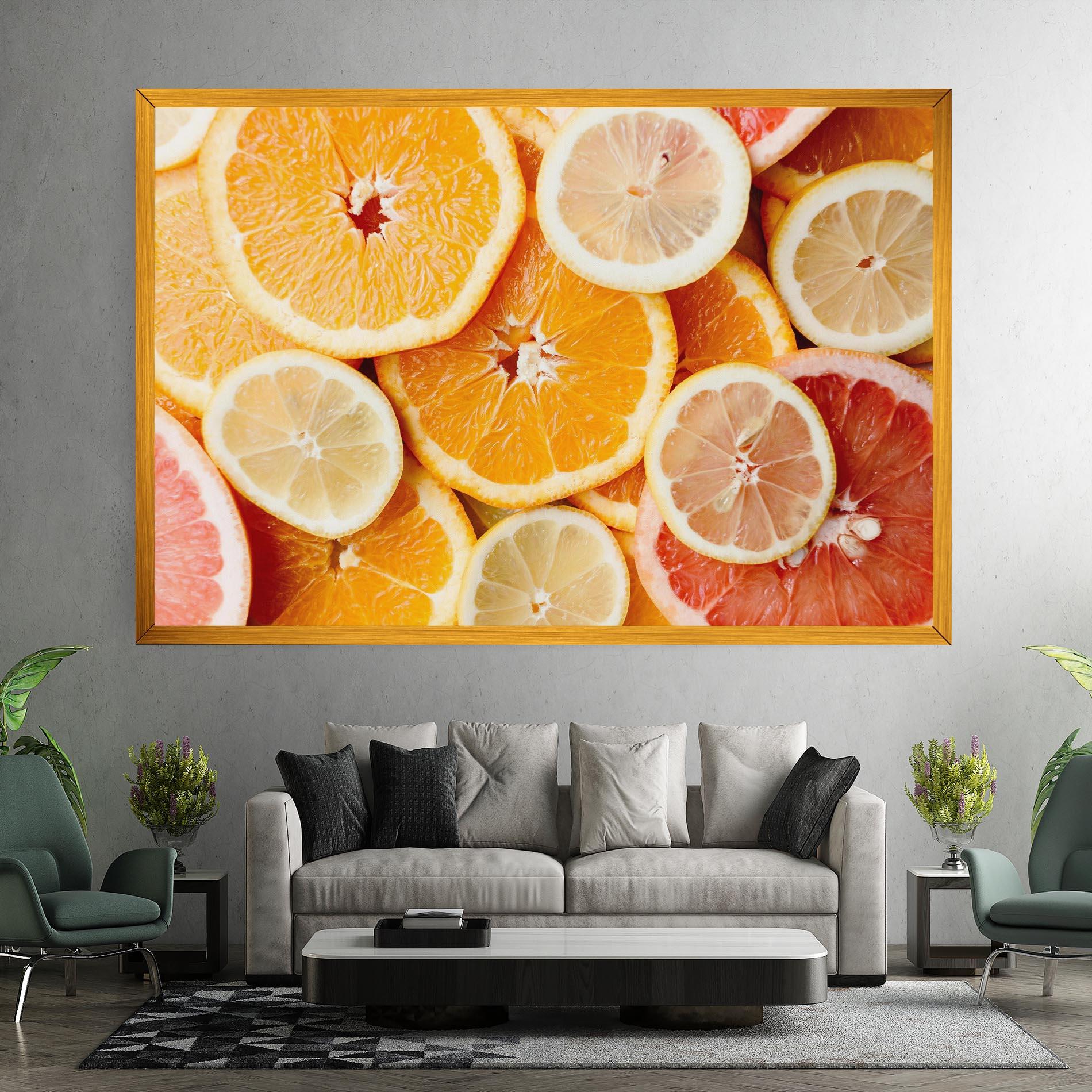Leinwandbild Citrus Fruits mockup 7