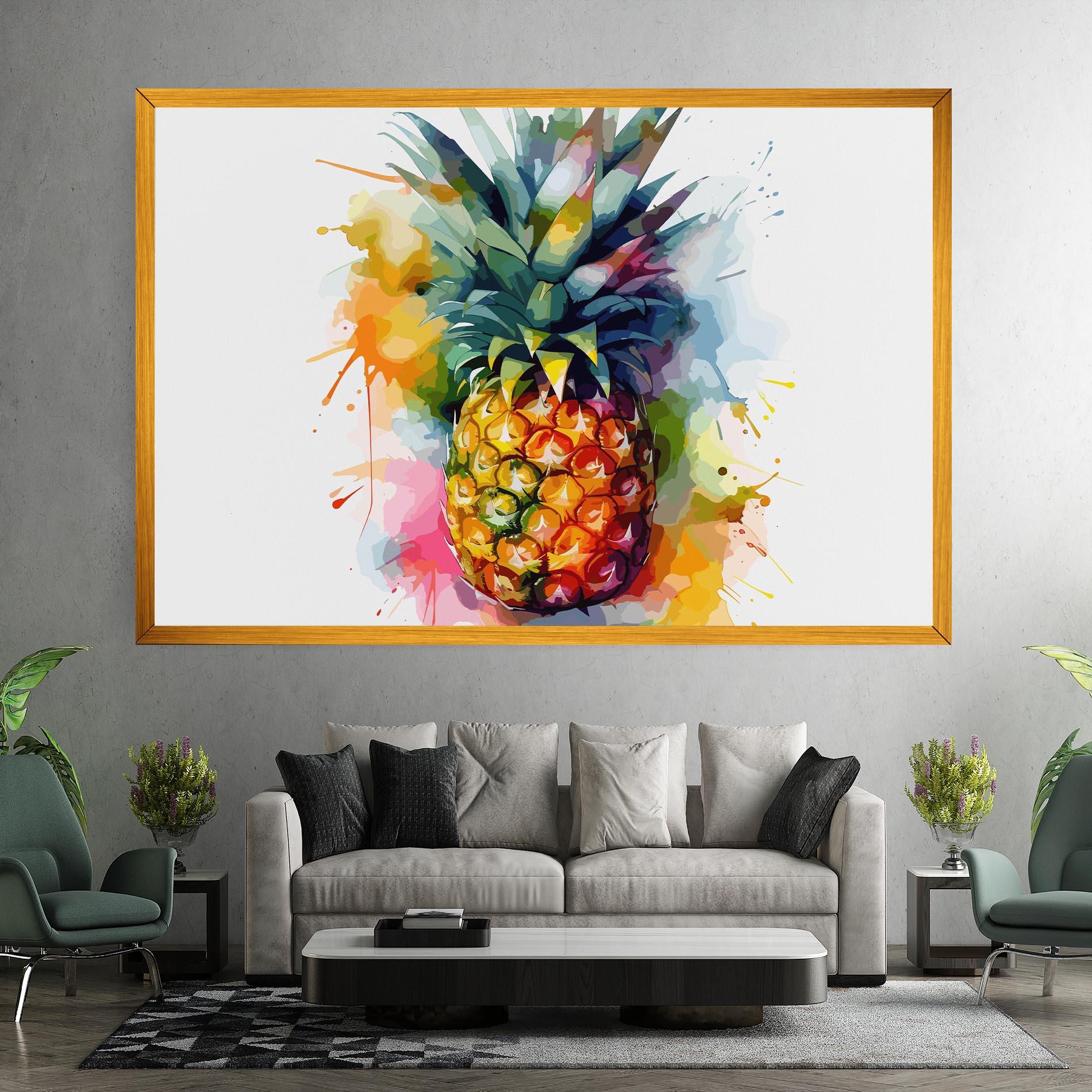 Leinwandbild Color Mix Pineapple mockup 7