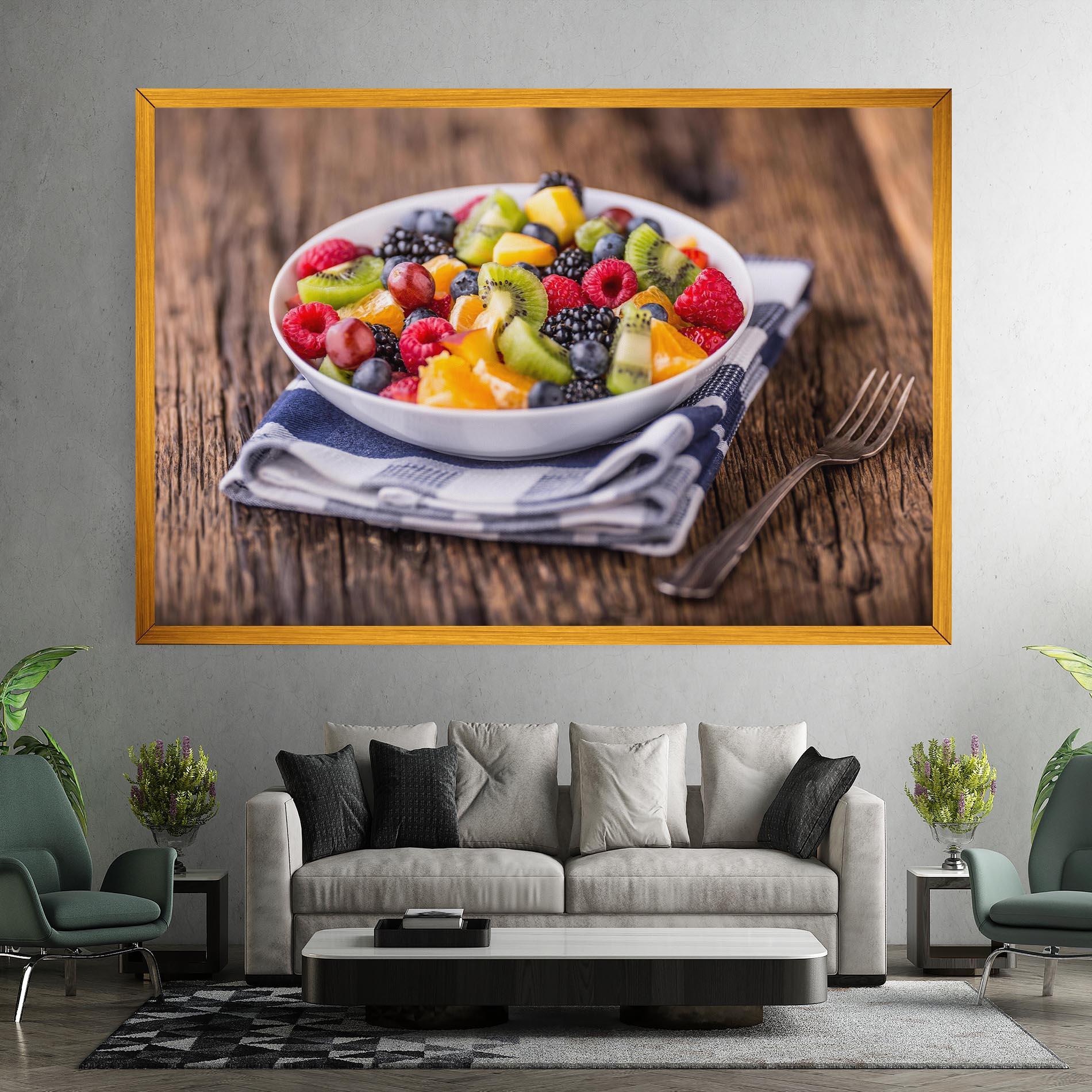 Leinwandbild Fruit Salad mockup 7
