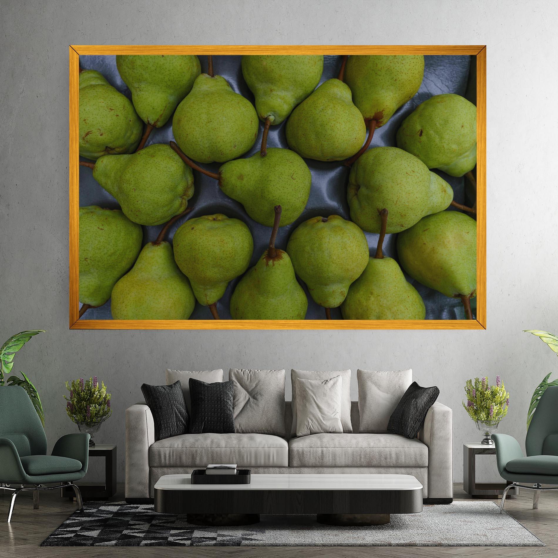 Leinwandbild Green Pear mockup 7