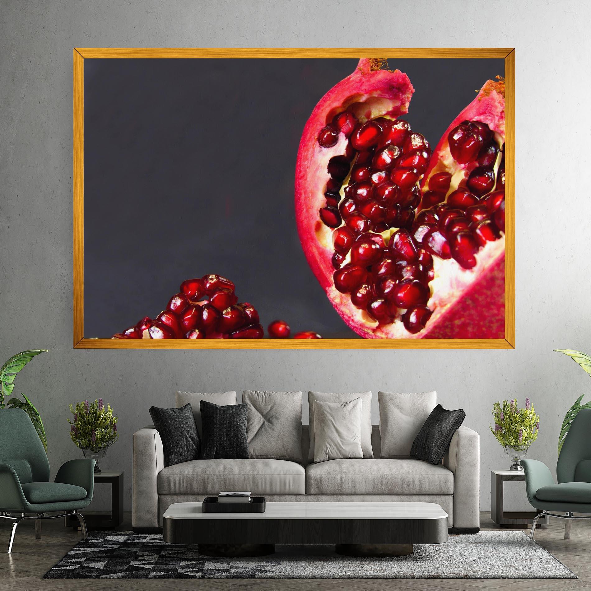 Leinwandbild Open Pomegranate mockup 7
