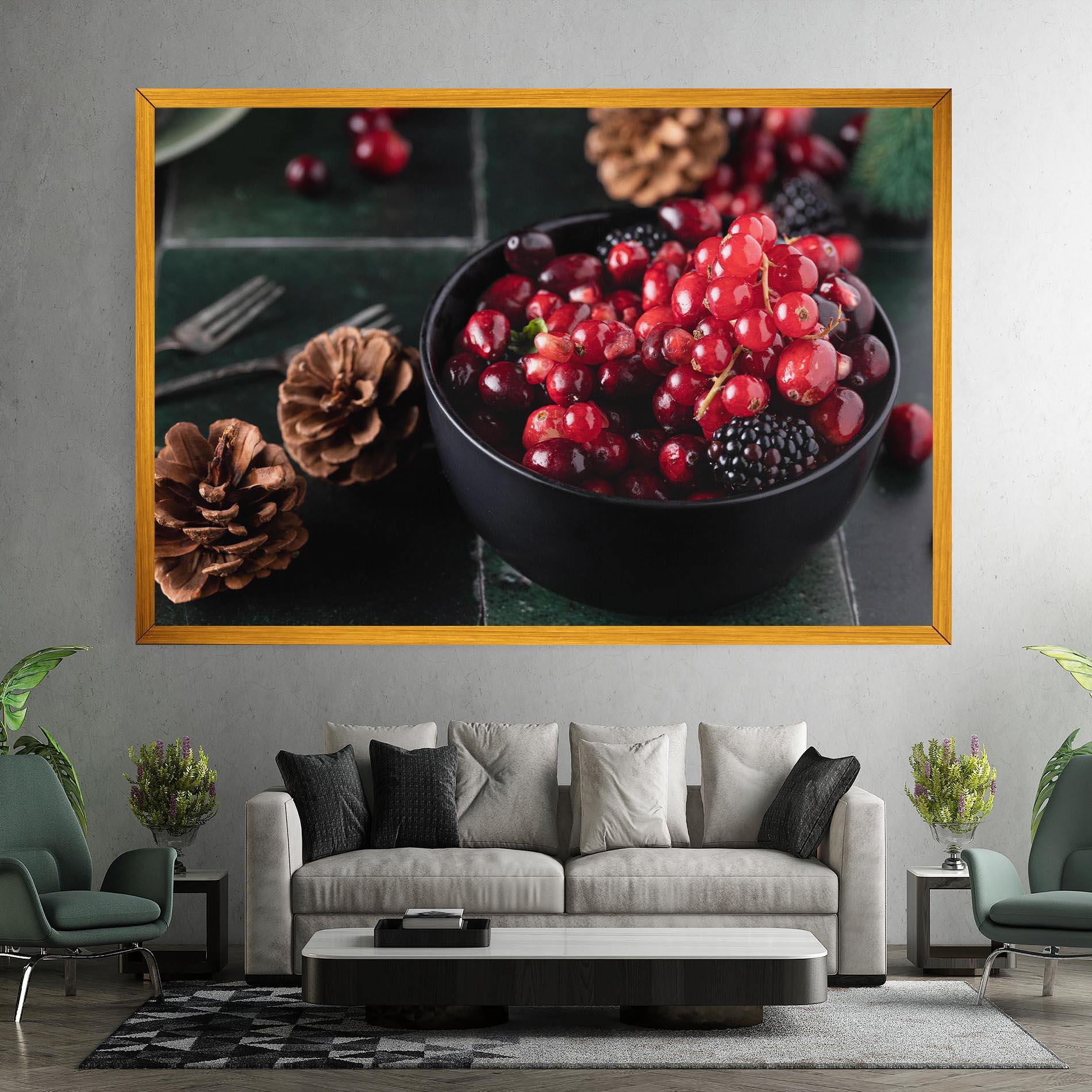 Leinwandbild Red Berries mockup 7