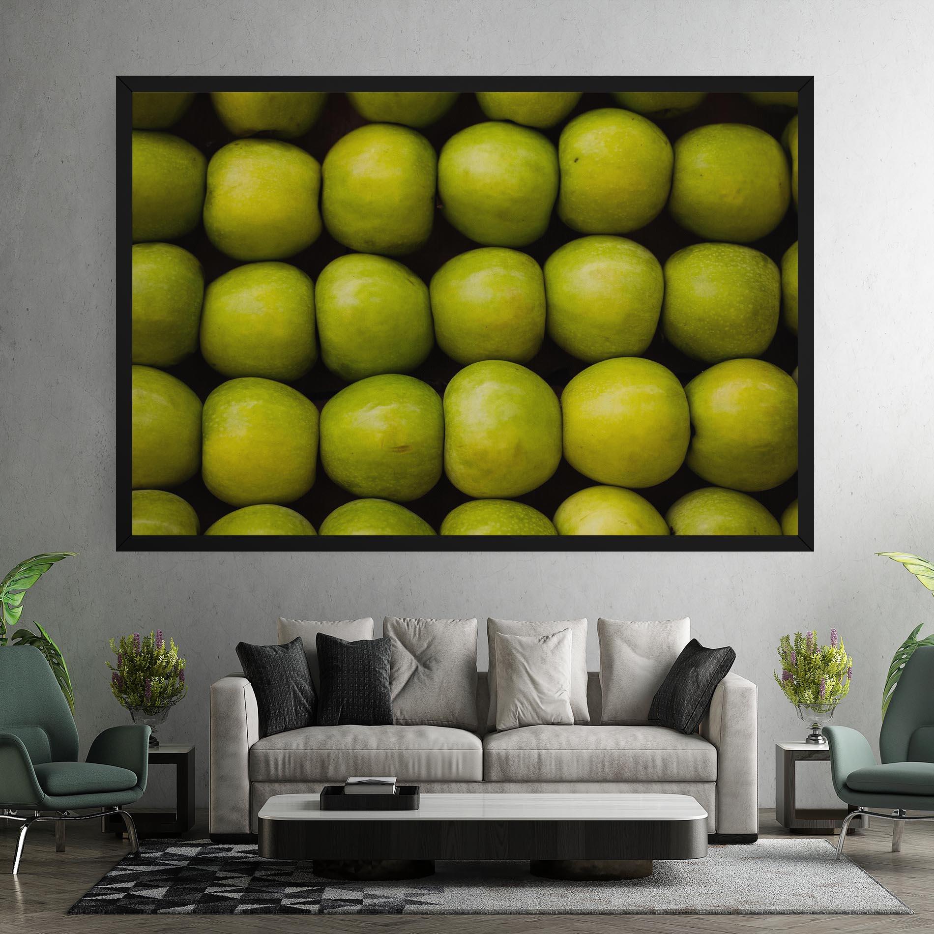 Leinwandbild Apple Wall mockup 7