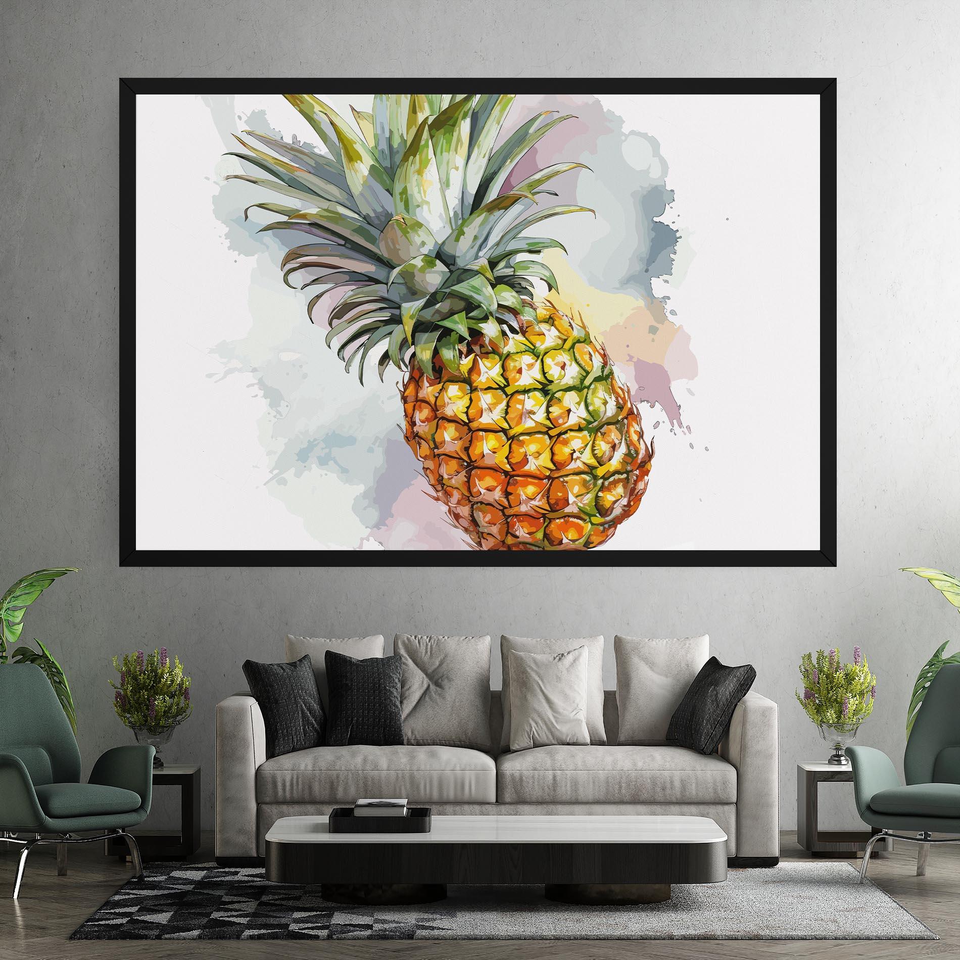 Leinwandbild Artistic Pineapple mockup 7