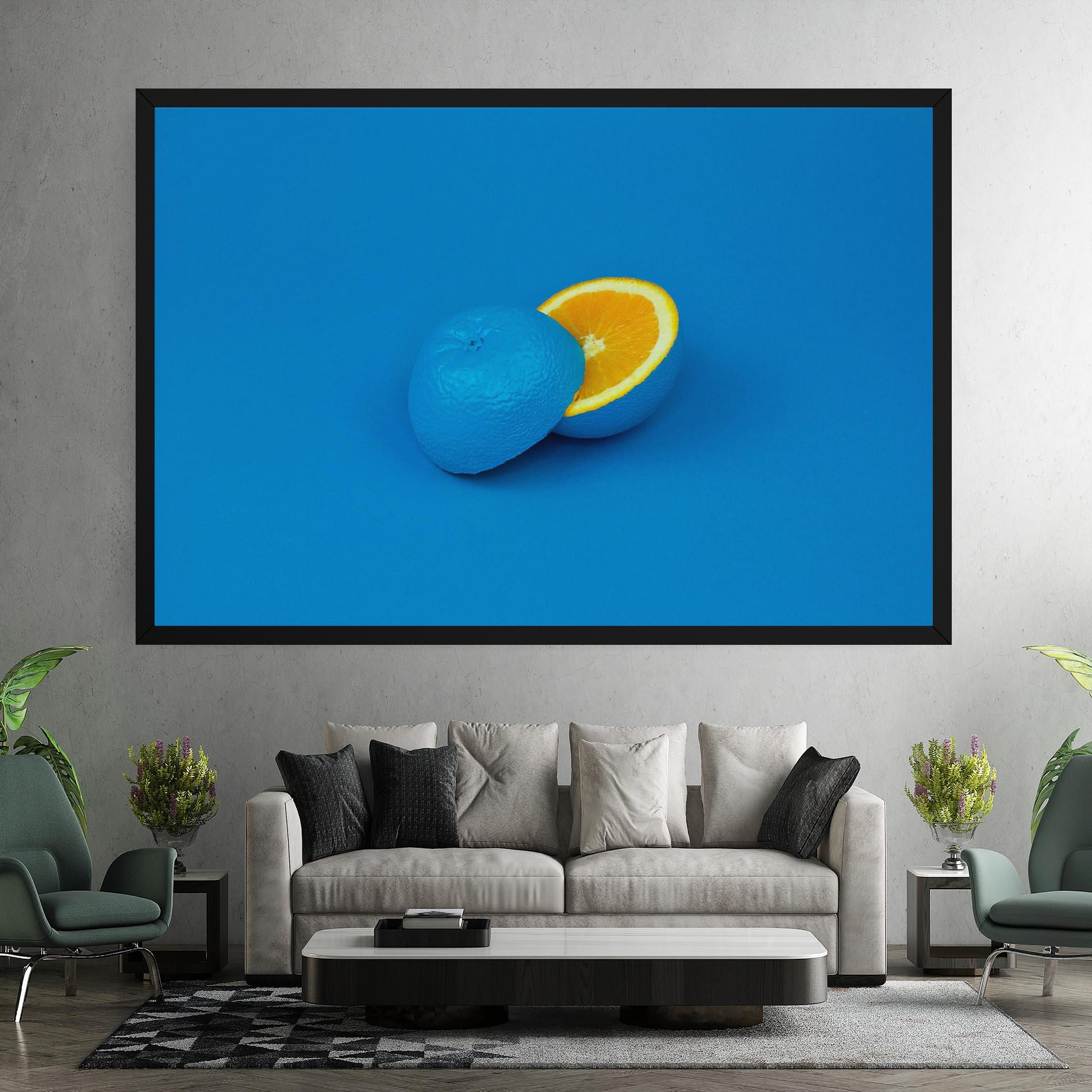 Leinwandbild Blue Orange mockup 7