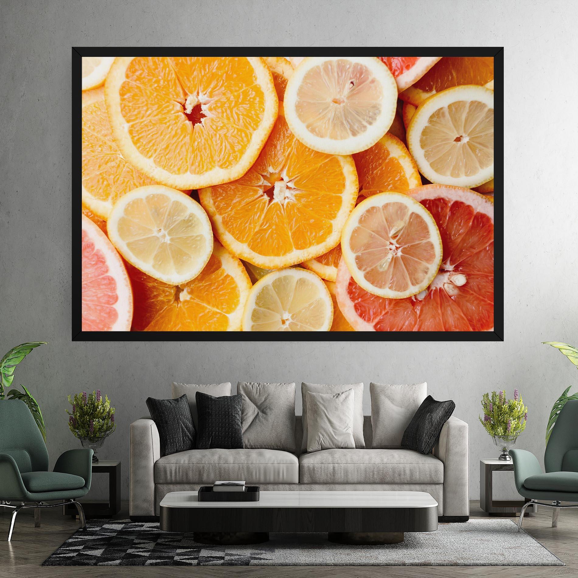 Leinwandbild Citrus Fruits mockup 7
