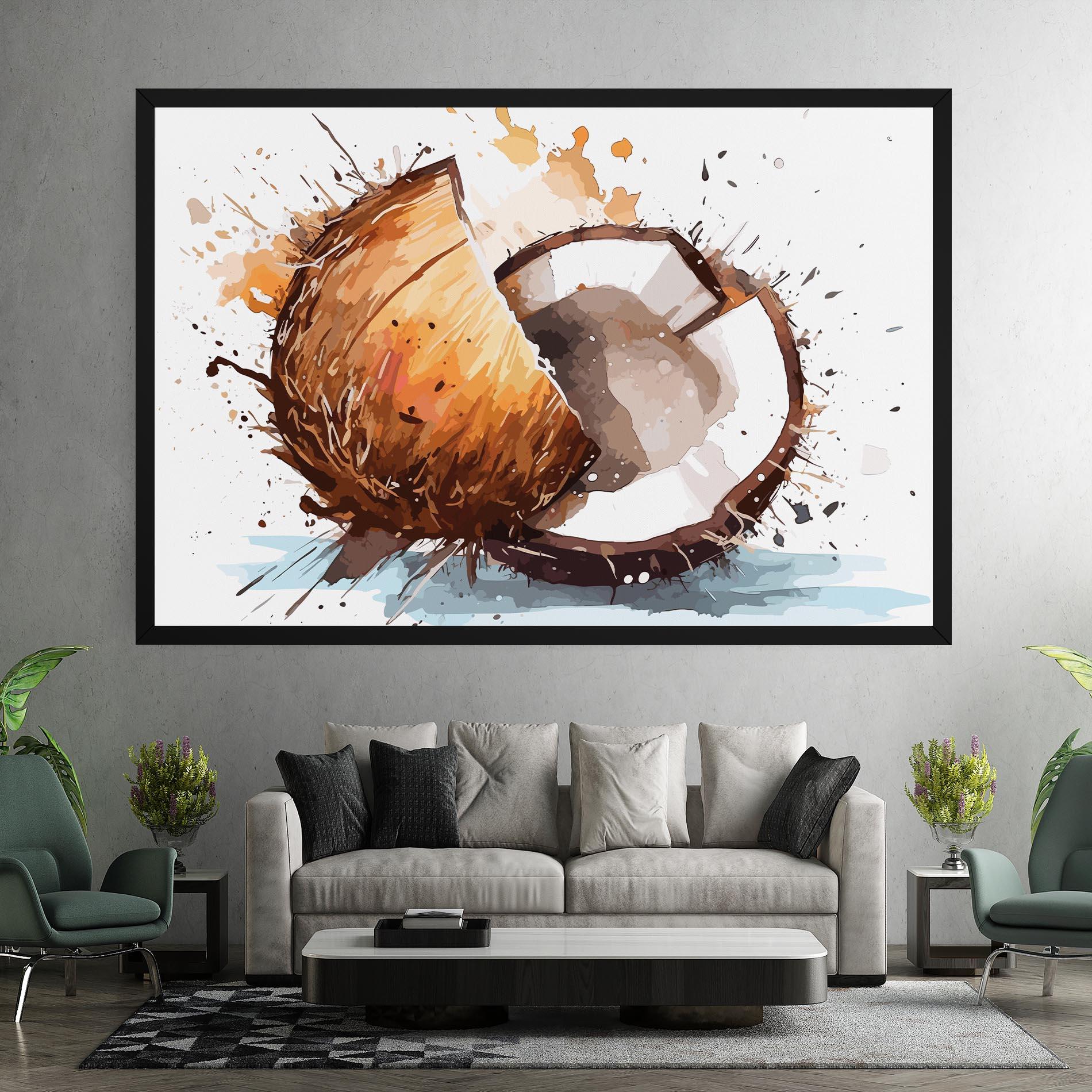 Leinwandbild Coconut Art mockup 7