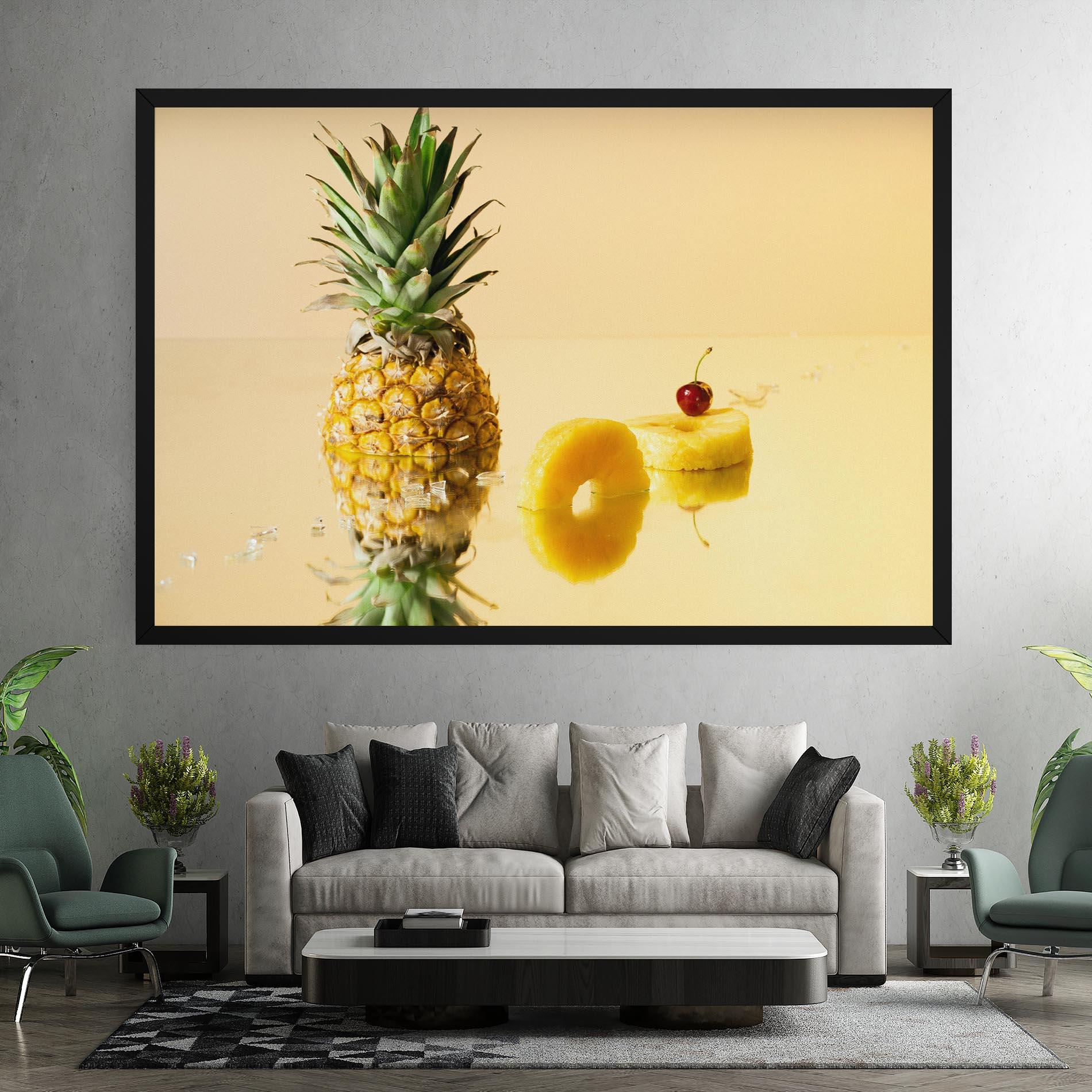 Leinwandbild Cut Pineapple mockup 7