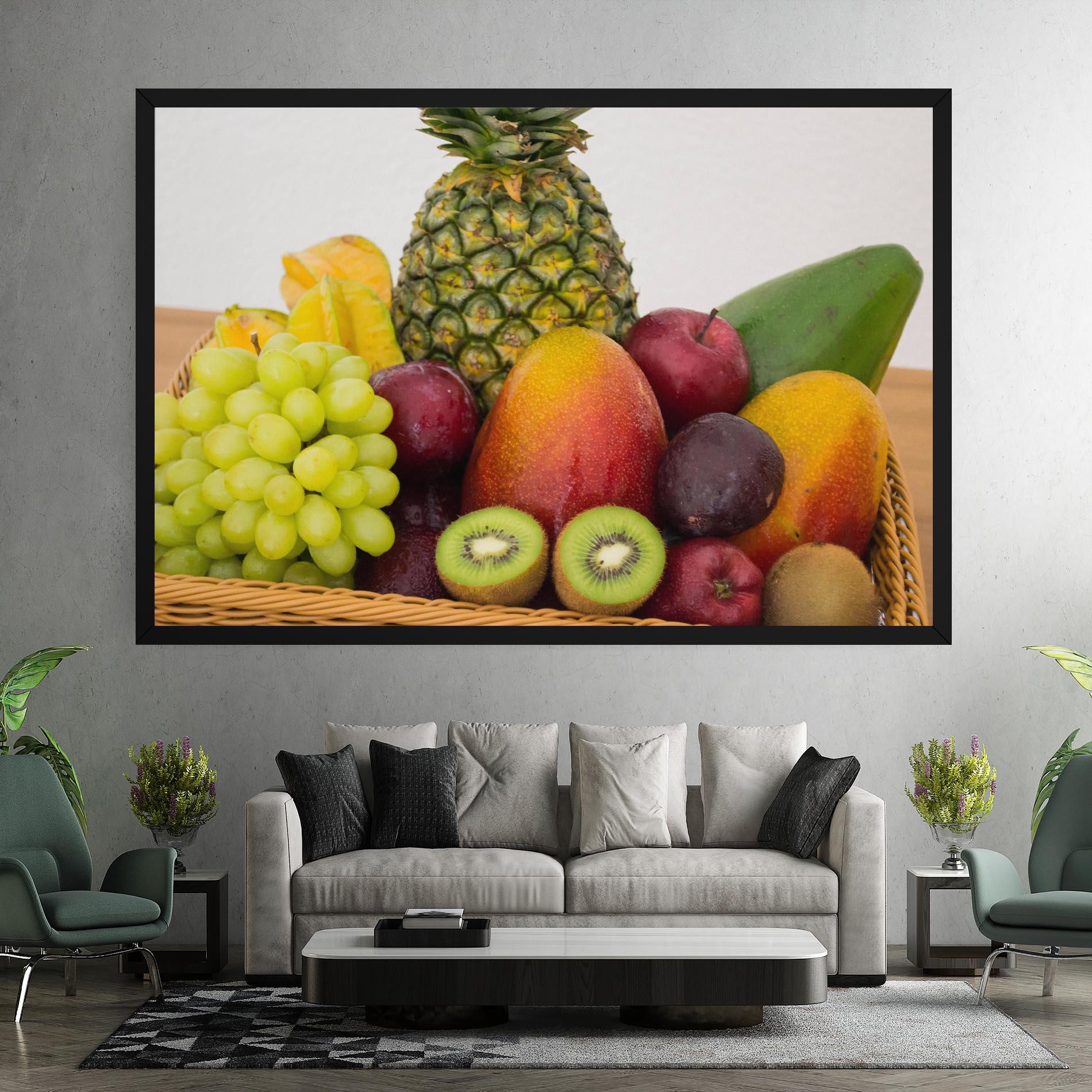 Leinwandbild Fruit Basket mockup 7