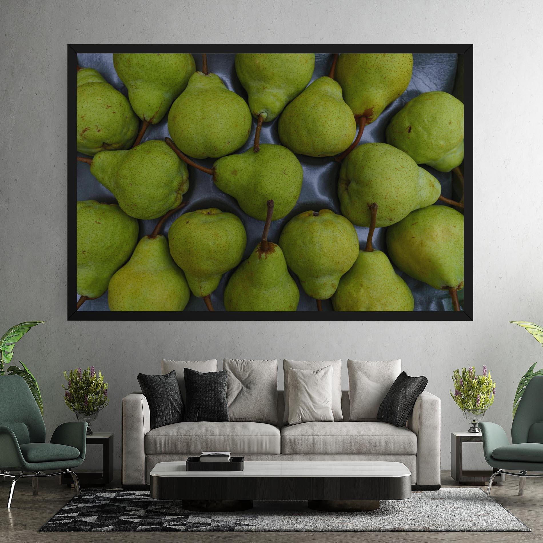 Leinwandbild Green Pear mockup 7