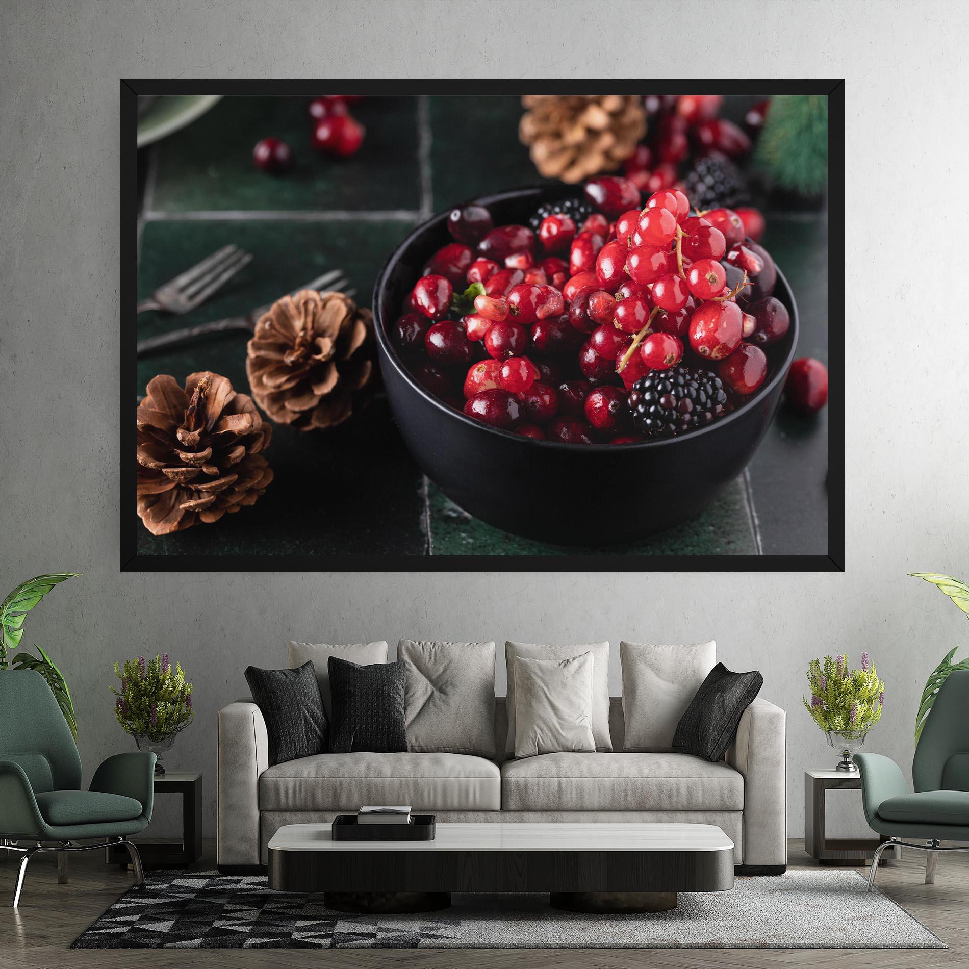 Leinwandbild Red Berries mockup 7