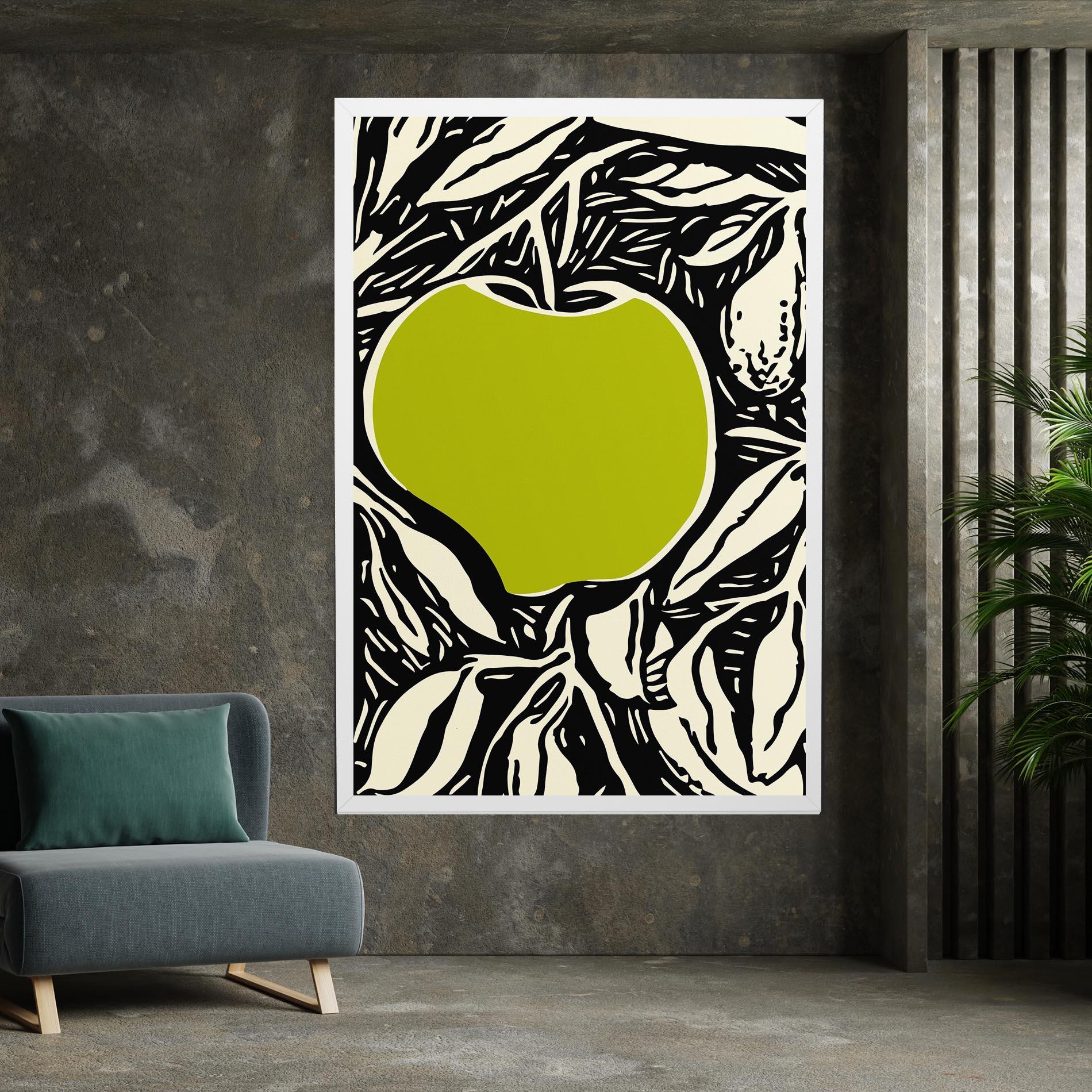 Leinwandbild Green Apple mockup 7