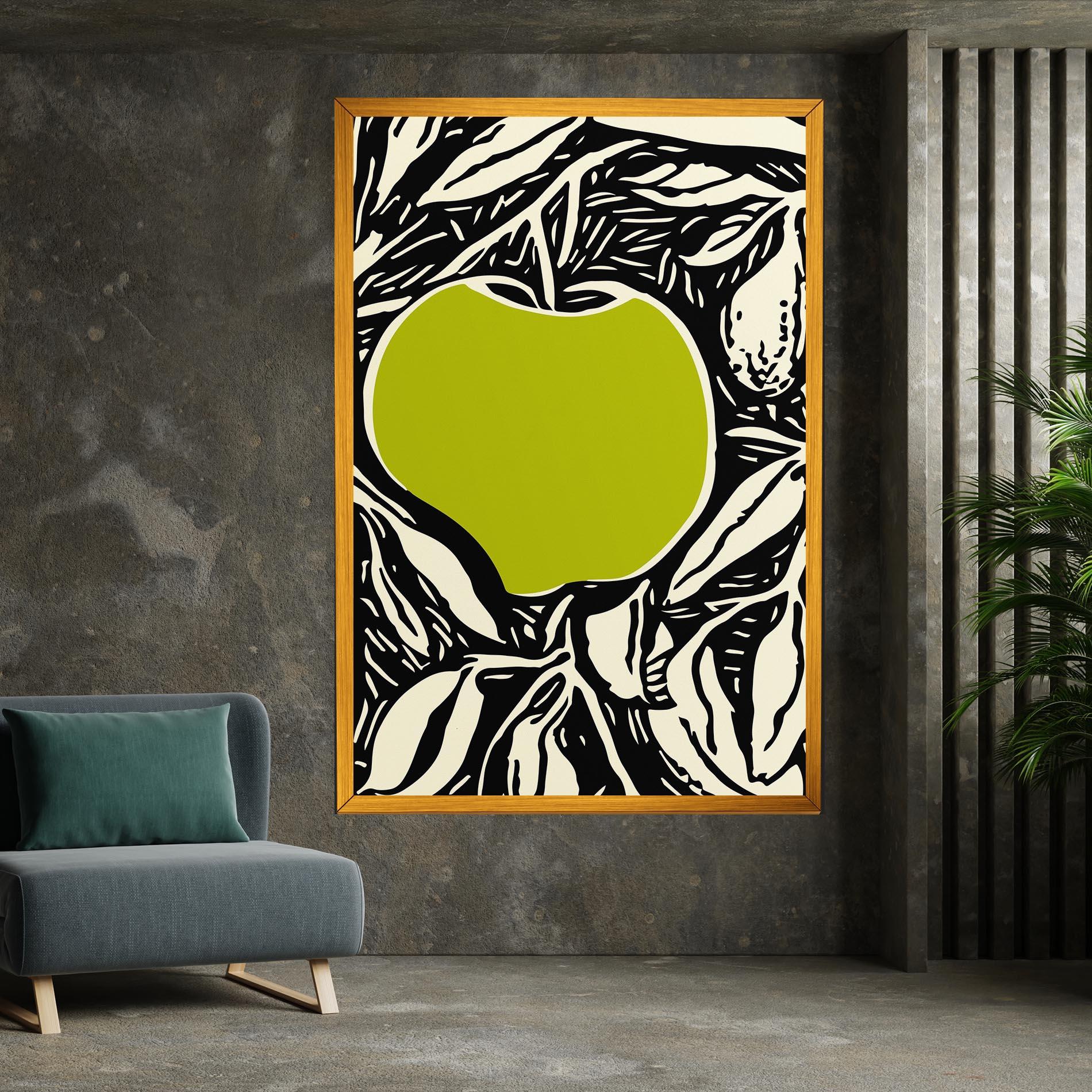 Leinwandbild Green Apple mockup 7