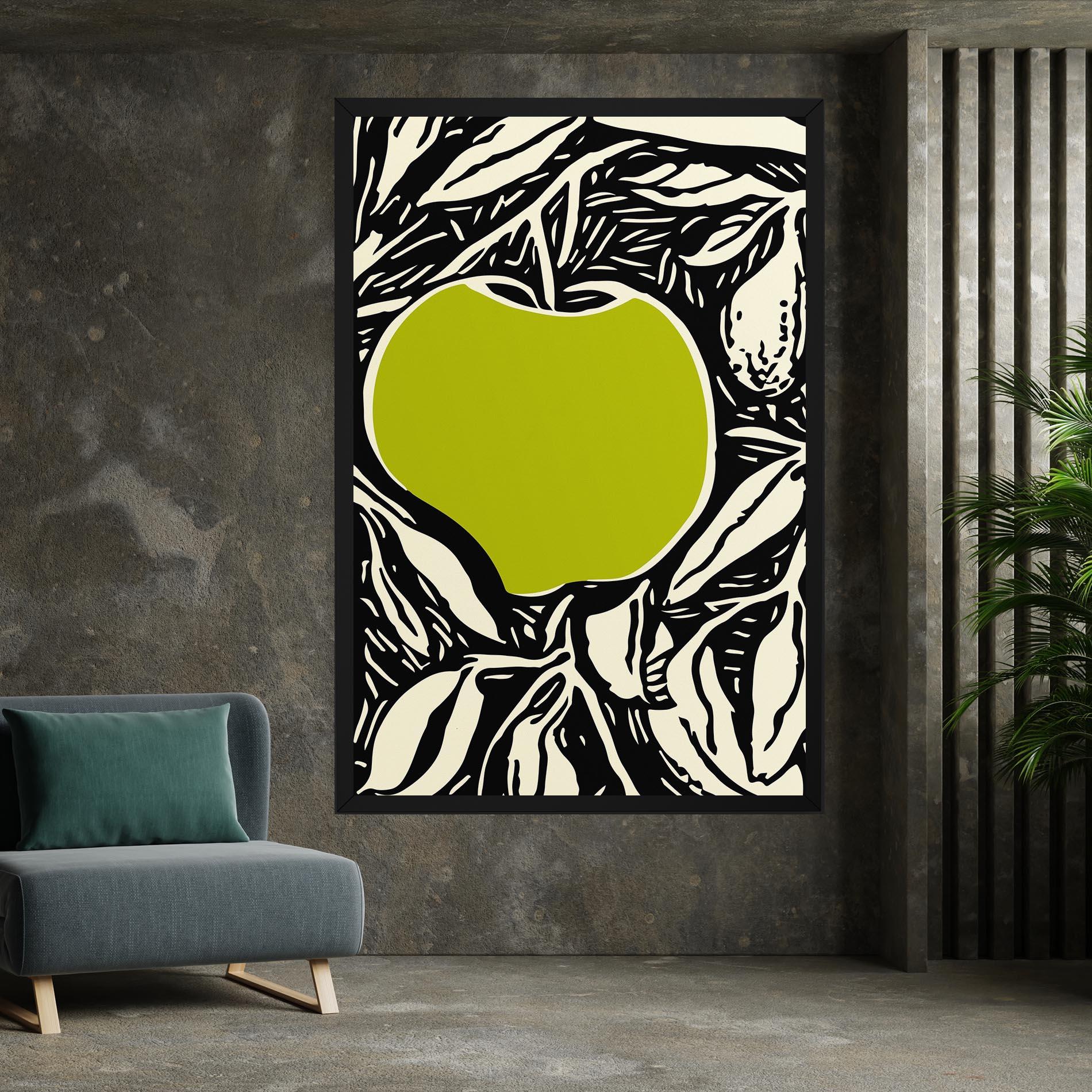 Leinwandbild Green Apple mockup 7