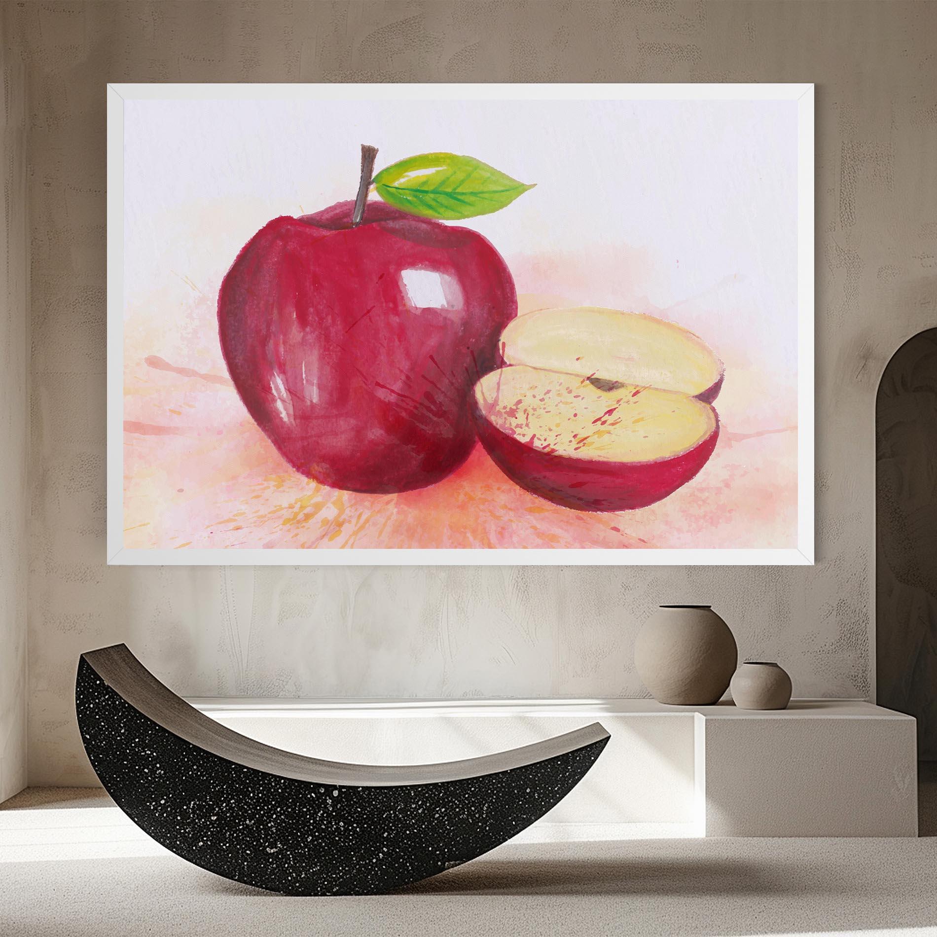 Leinwandbild Apple Art mockup 8