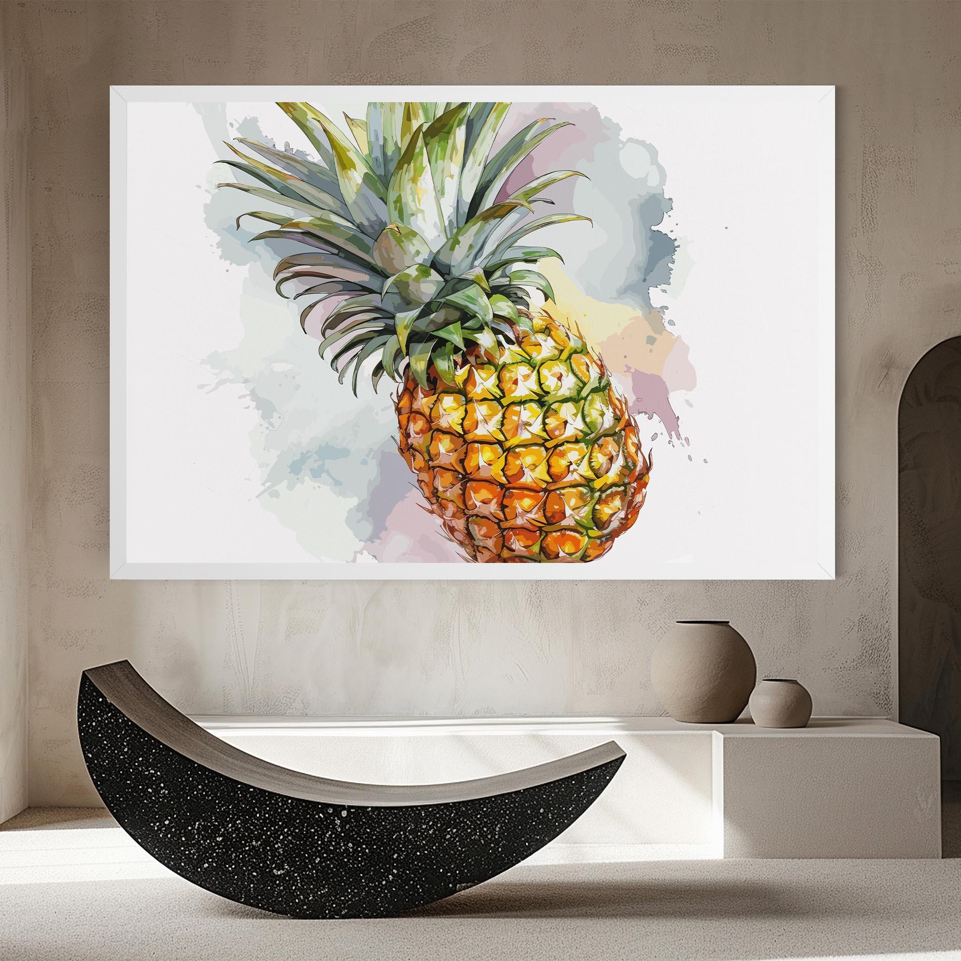 Leinwandbild Artistic Pineapple mockup 8