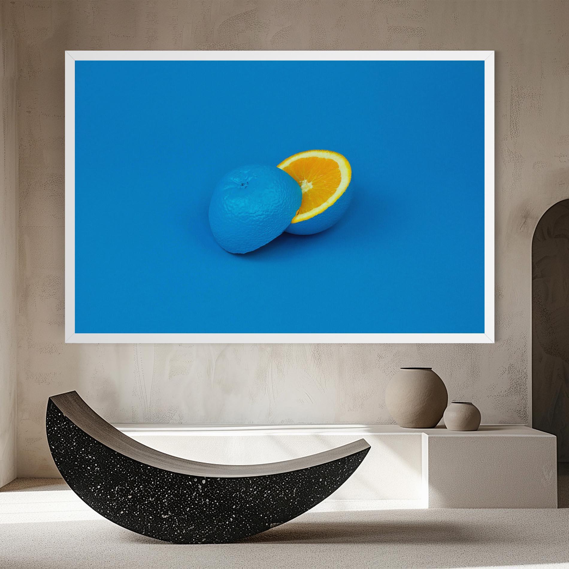 Leinwandbild Blue Orange mockup 8