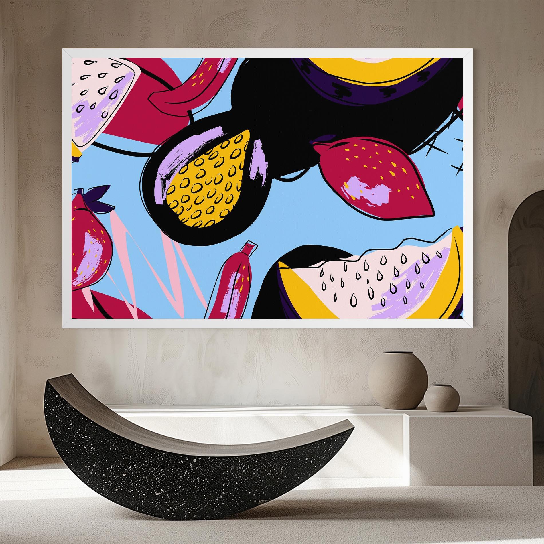 Leinwandbild Colorful Fruits mockup 8