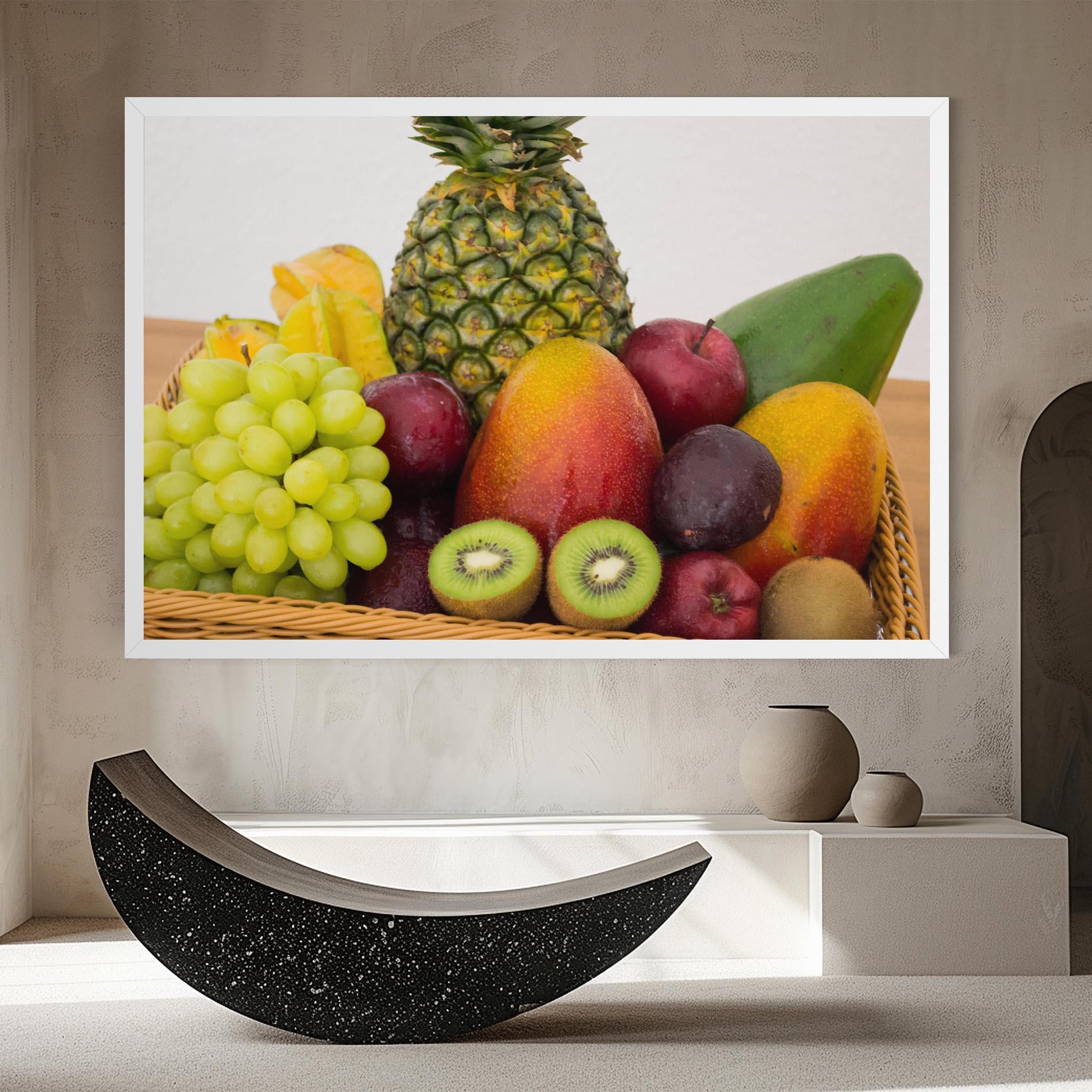Leinwandbild Fruit Basket mockup 8
