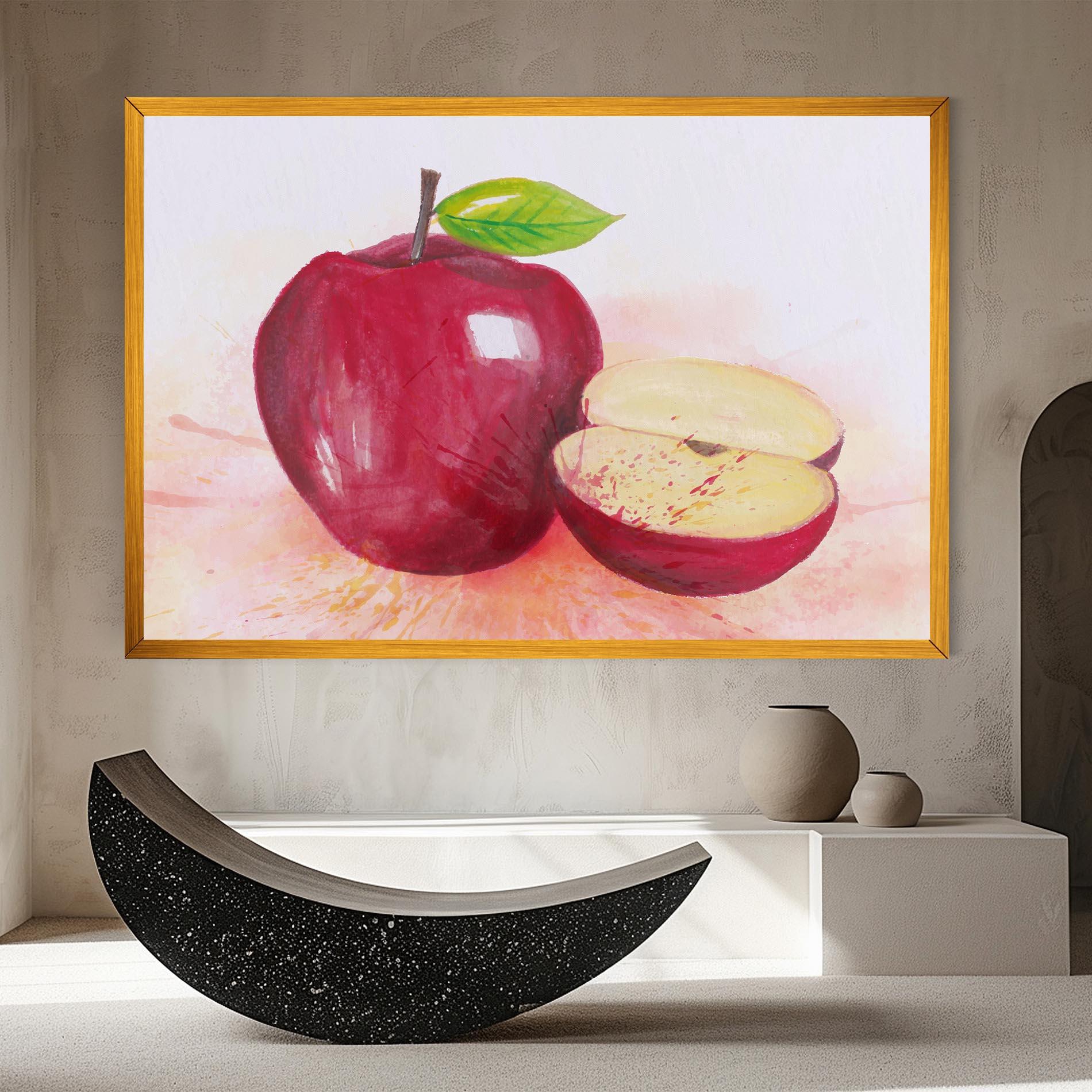 Leinwandbild Apple Art mockup 8