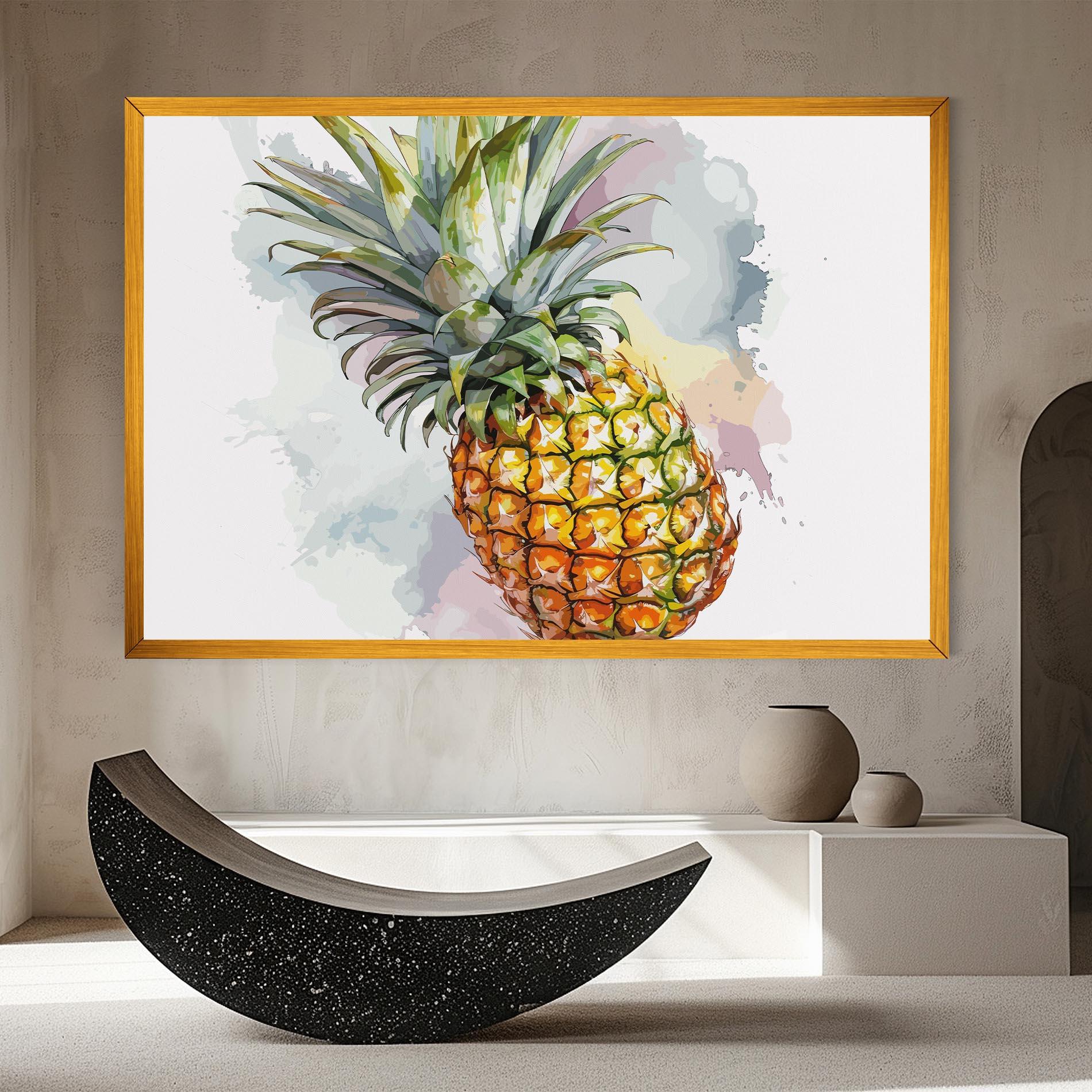 Leinwandbild Artistic Pineapple mockup 8