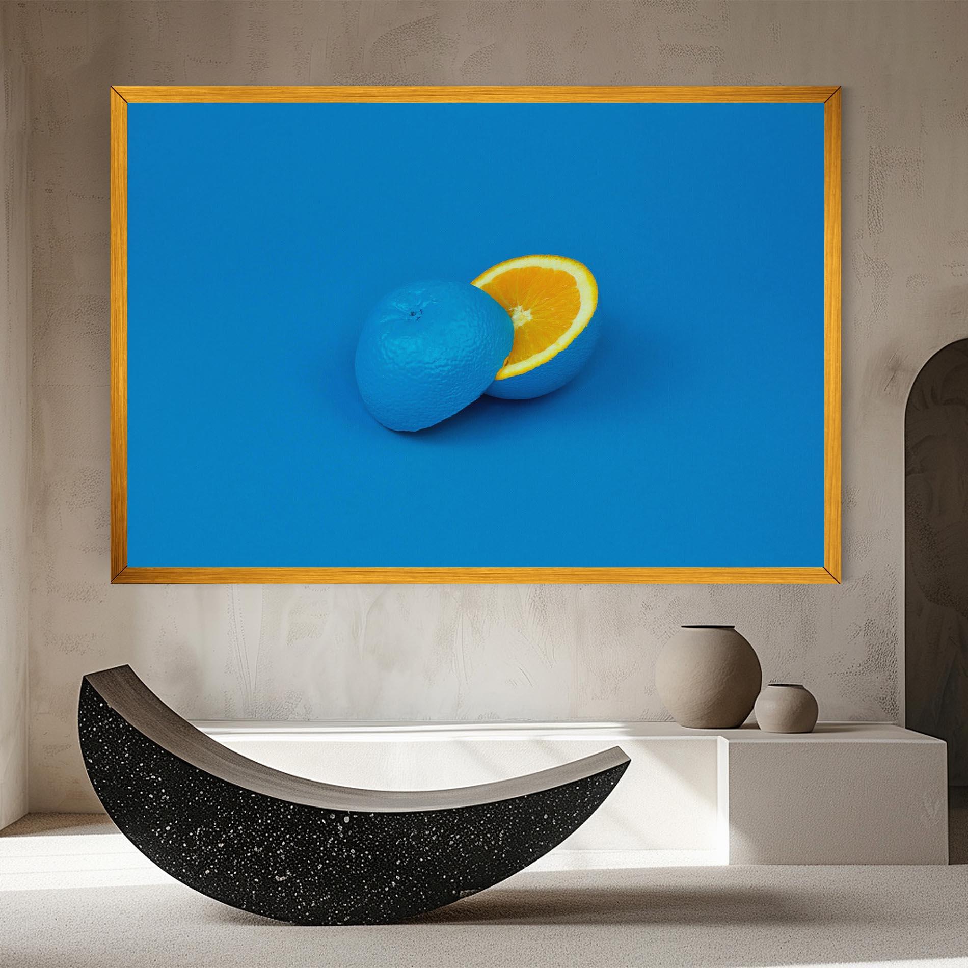 Leinwandbild Blue Orange mockup 8