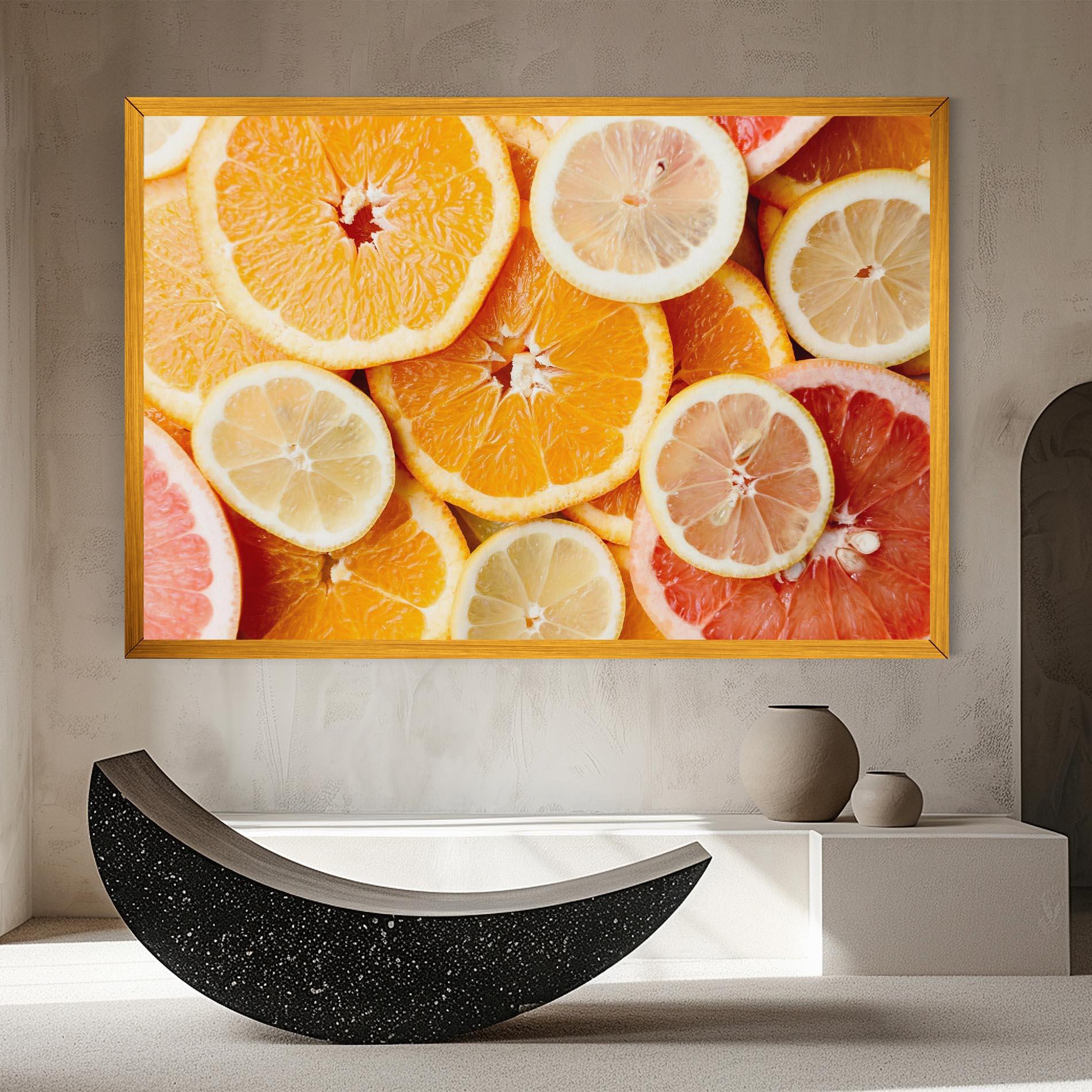 Leinwandbild Citrus Fruits mockup 8