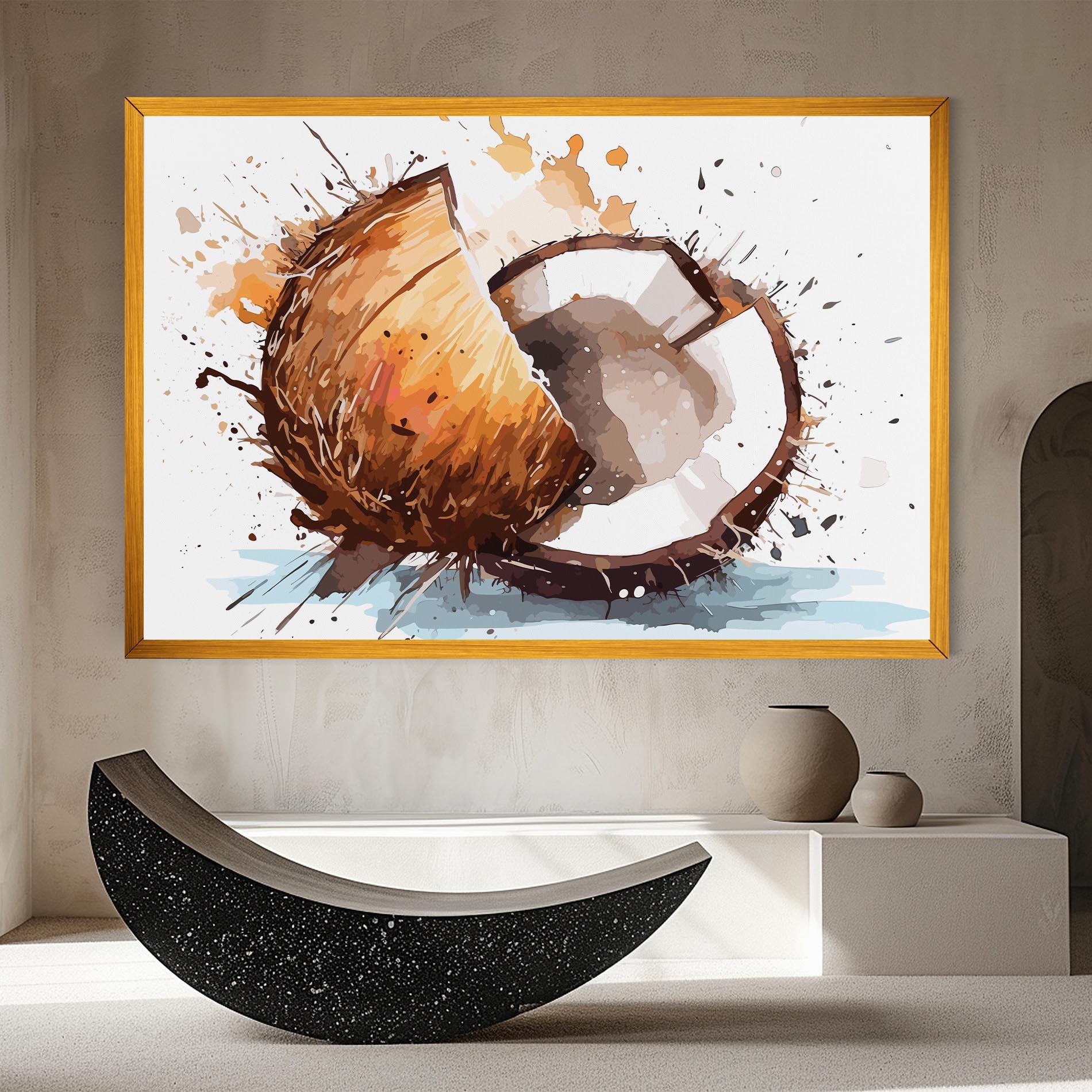 Leinwandbild Coconut Art mockup 8