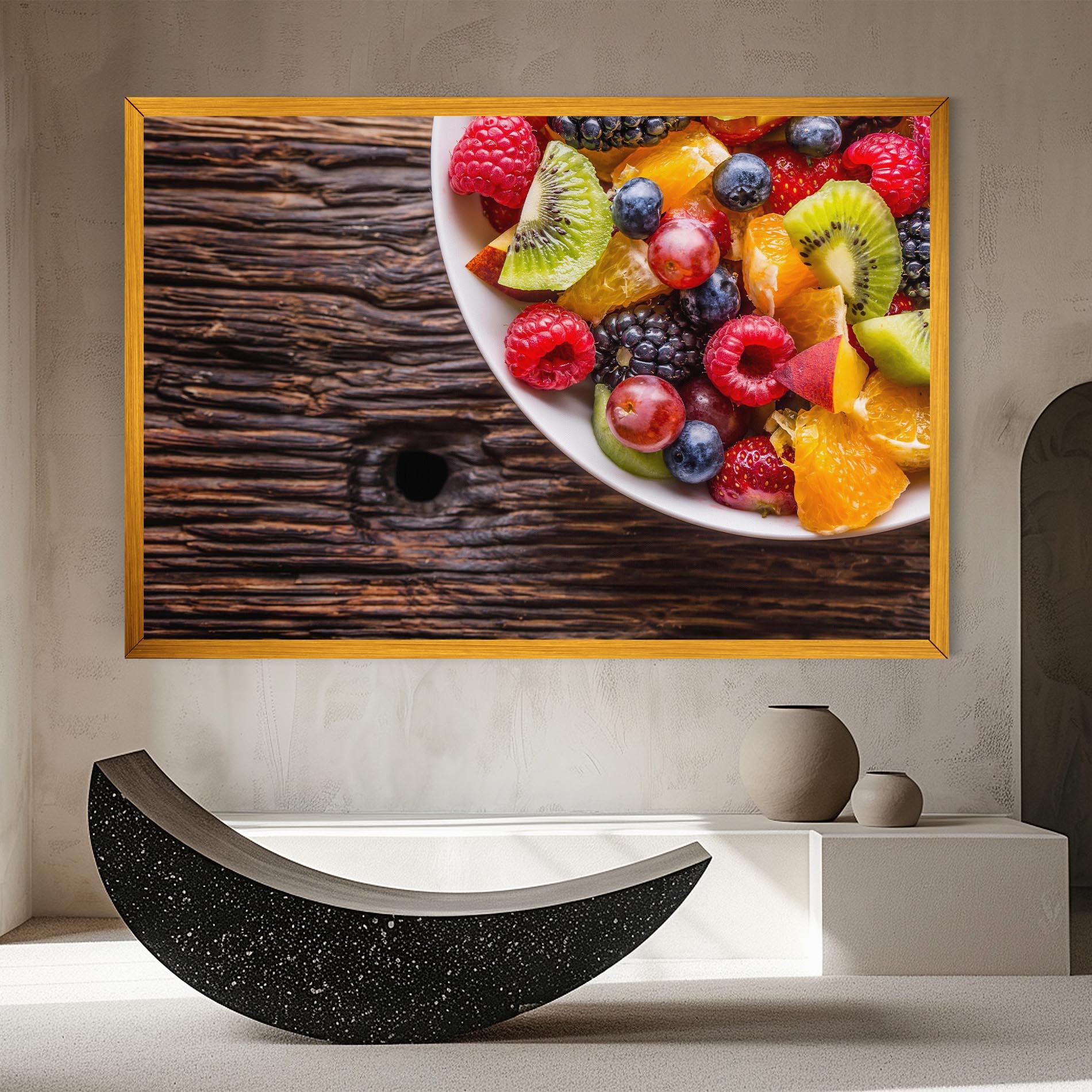 Leinwandbild Fresh Fruit Salad mockup 8