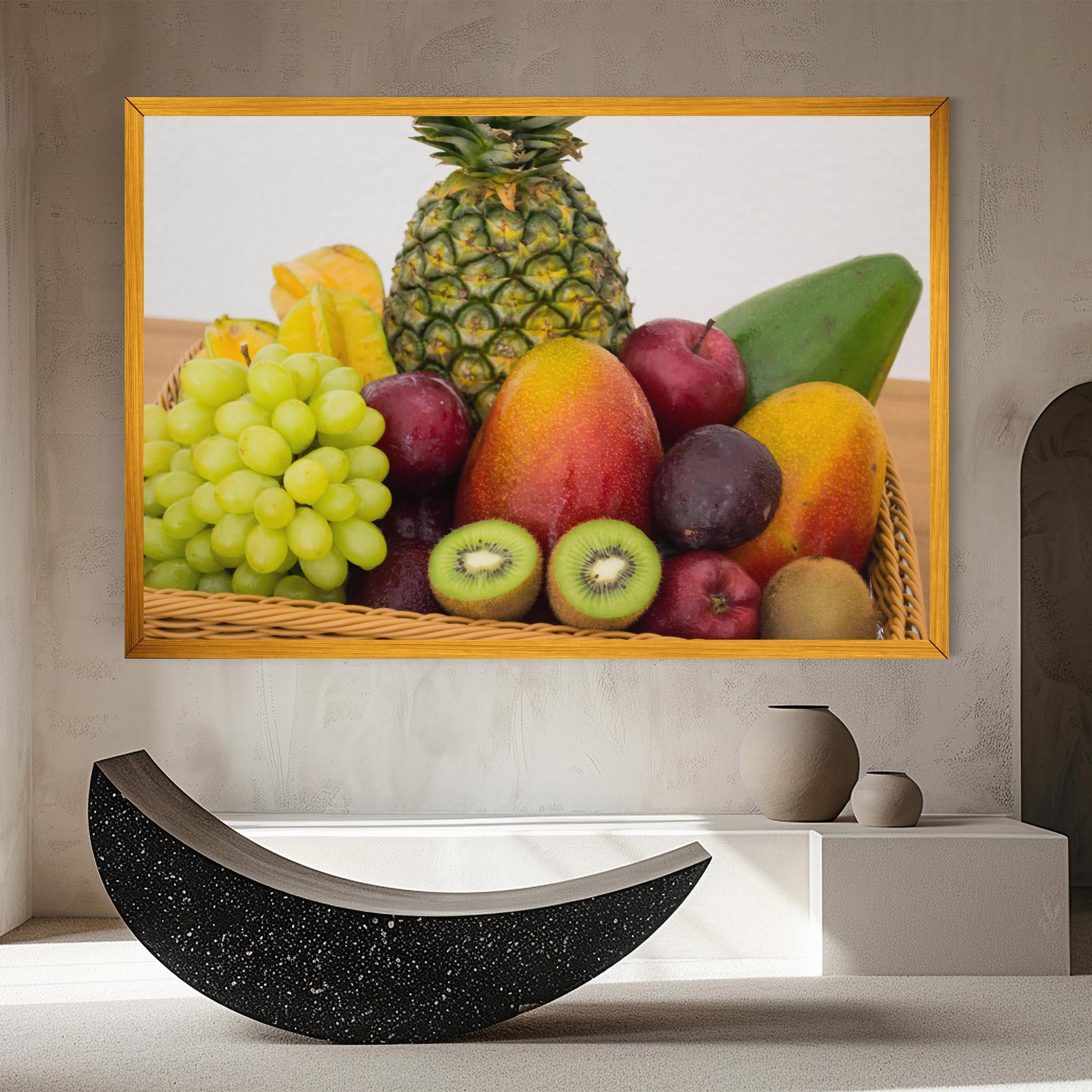 Leinwandbild Fruit Basket mockup 8