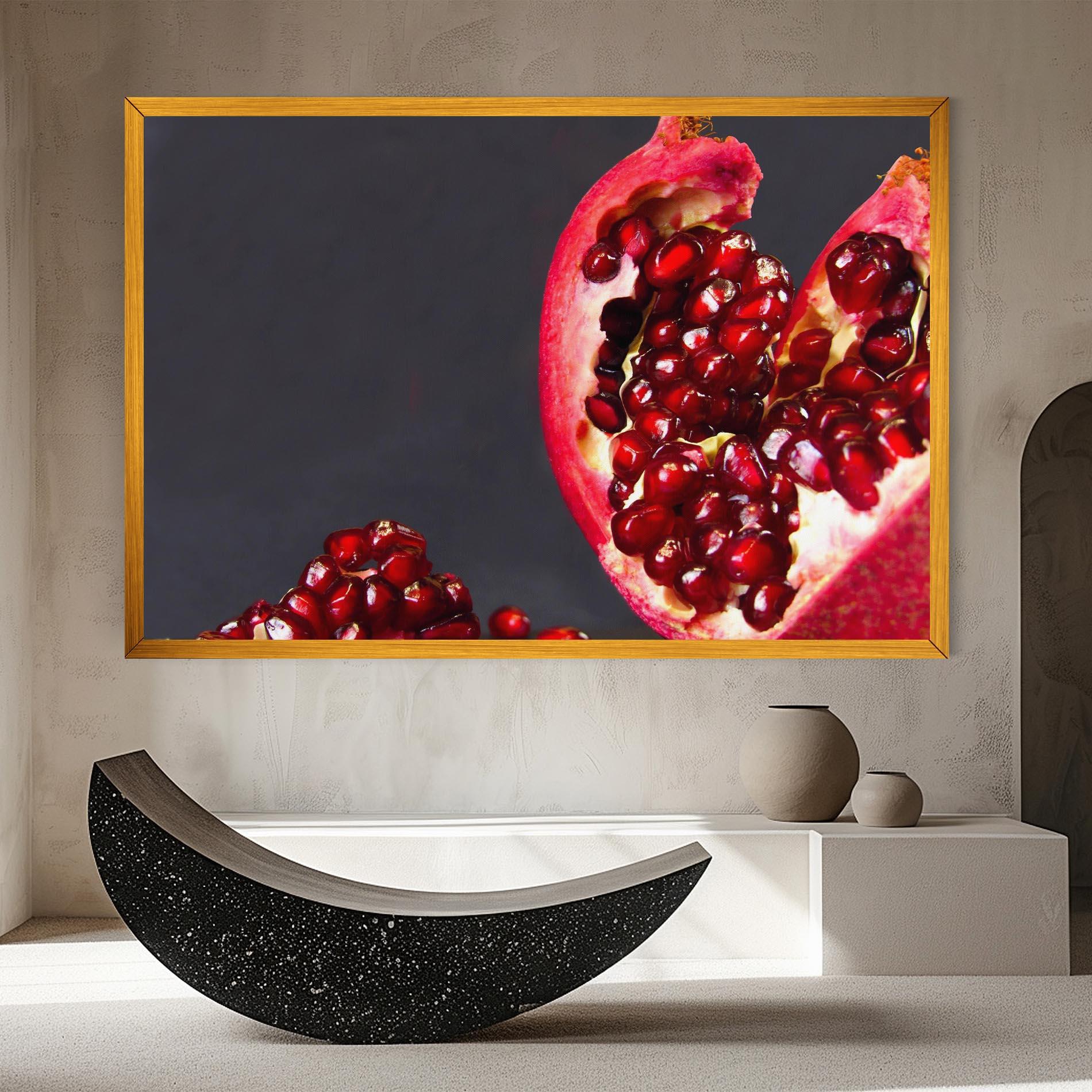 Leinwandbild Open Pomegranate mockup 8