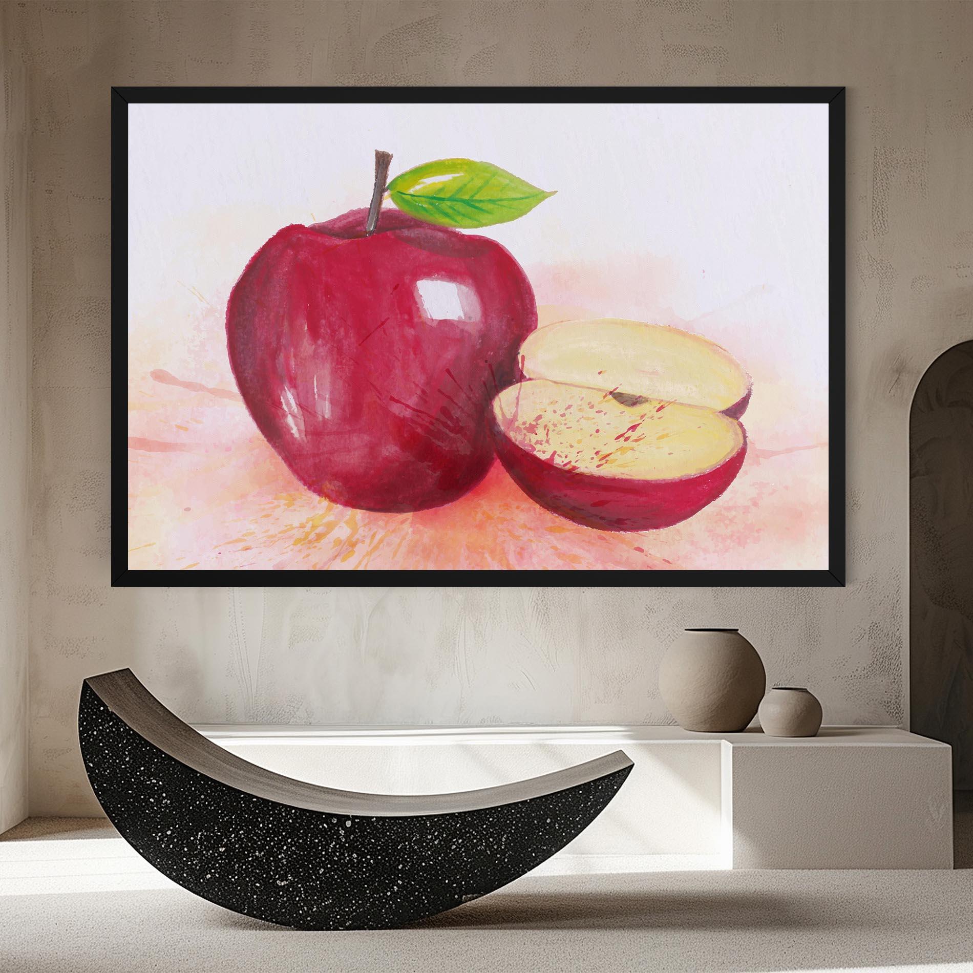 Leinwandbild Apple Art mockup 8